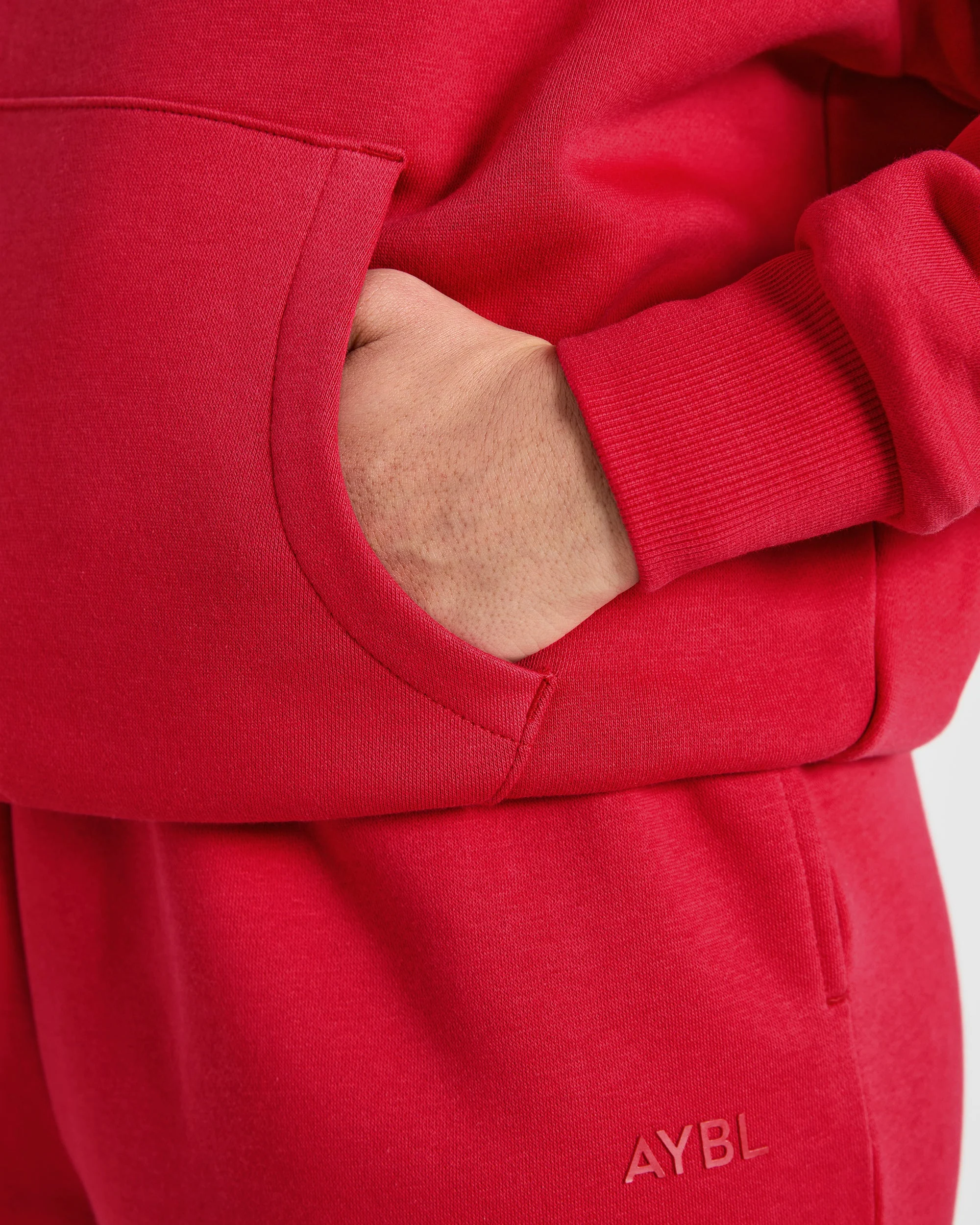 Lifestyle Oversized Hoodie - Red - Image 6