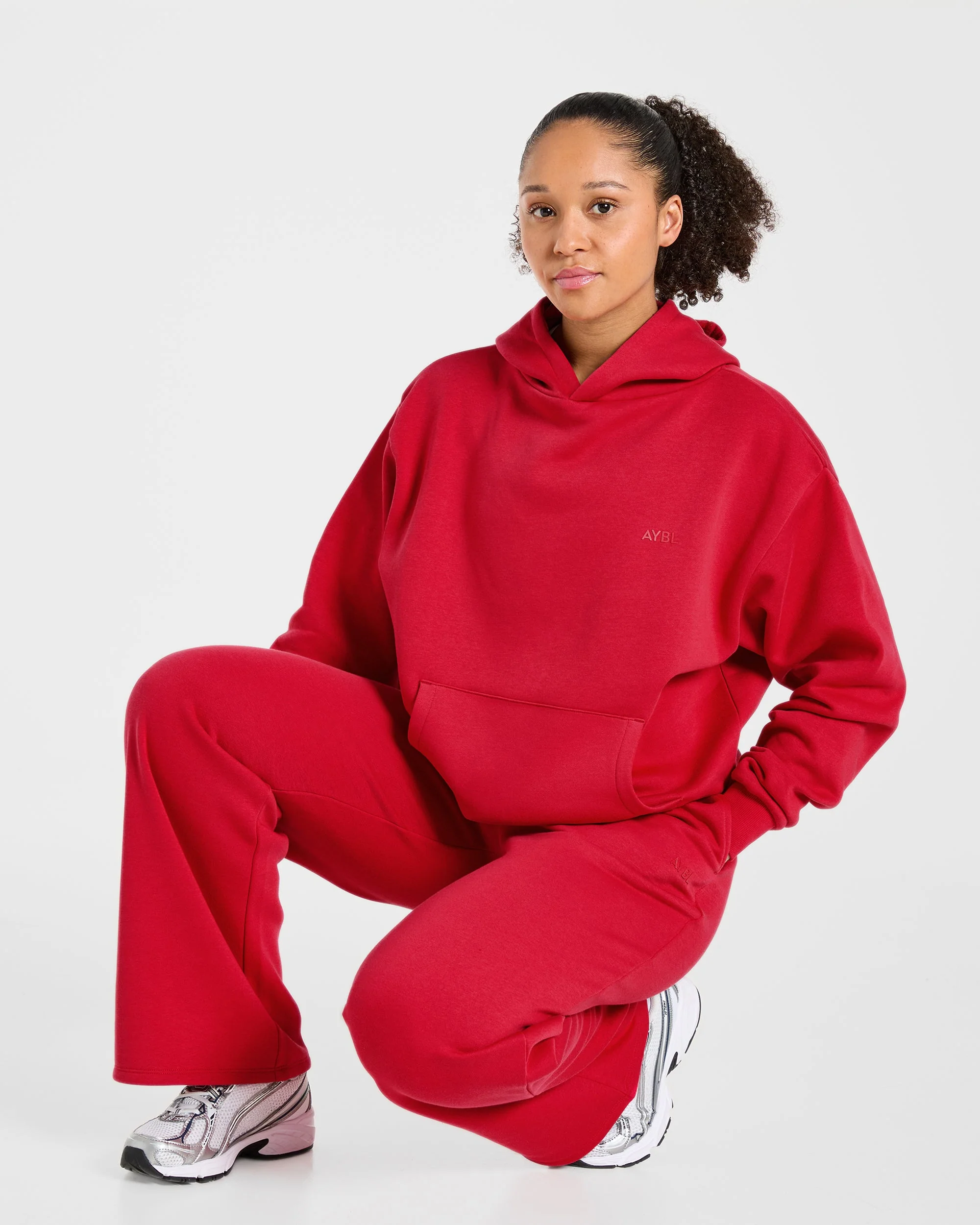 Lifestyle Oversized Hoodie - Red - Image 8