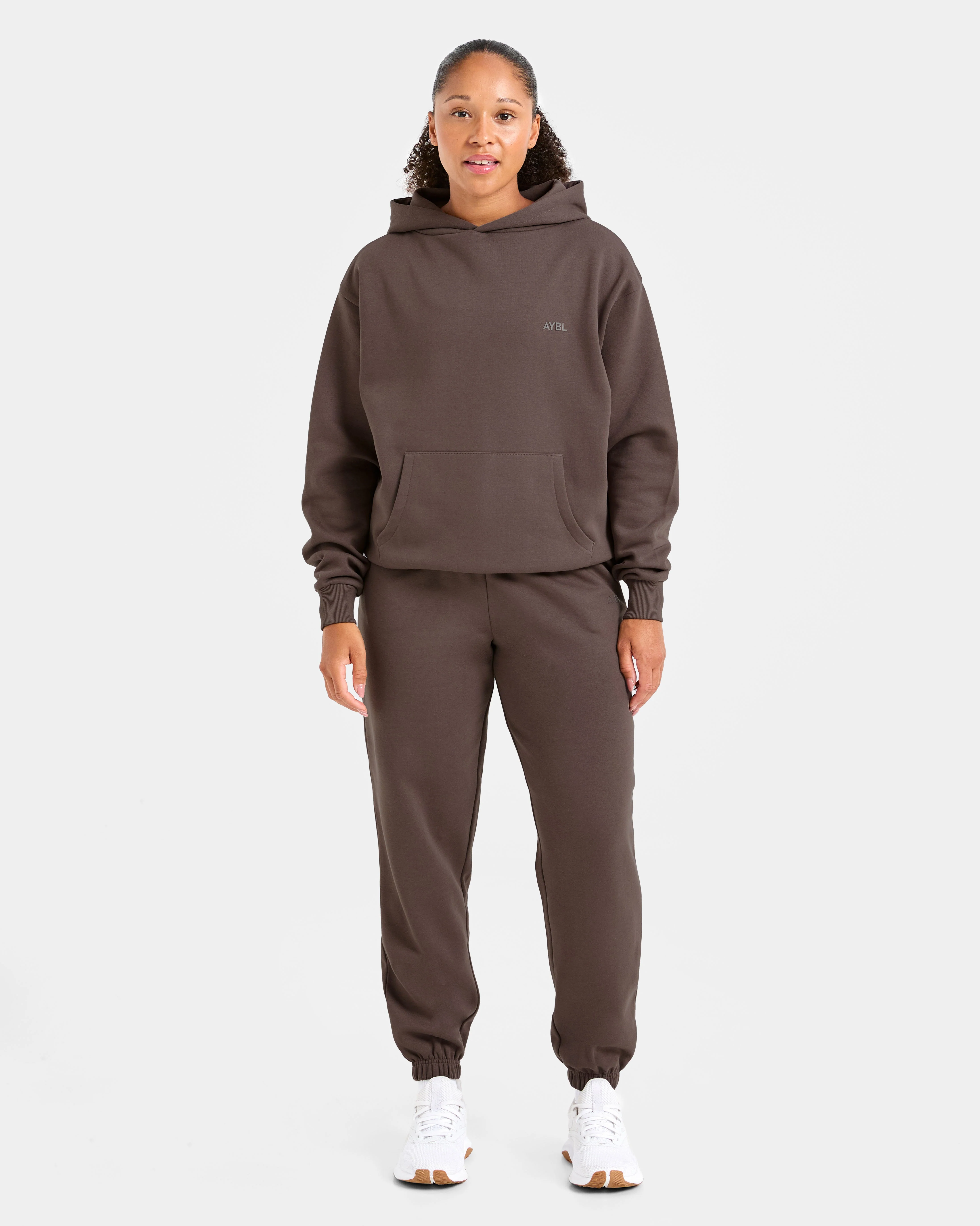 Lifestyle Oversized Hoodie - Umber Brown - Image 3