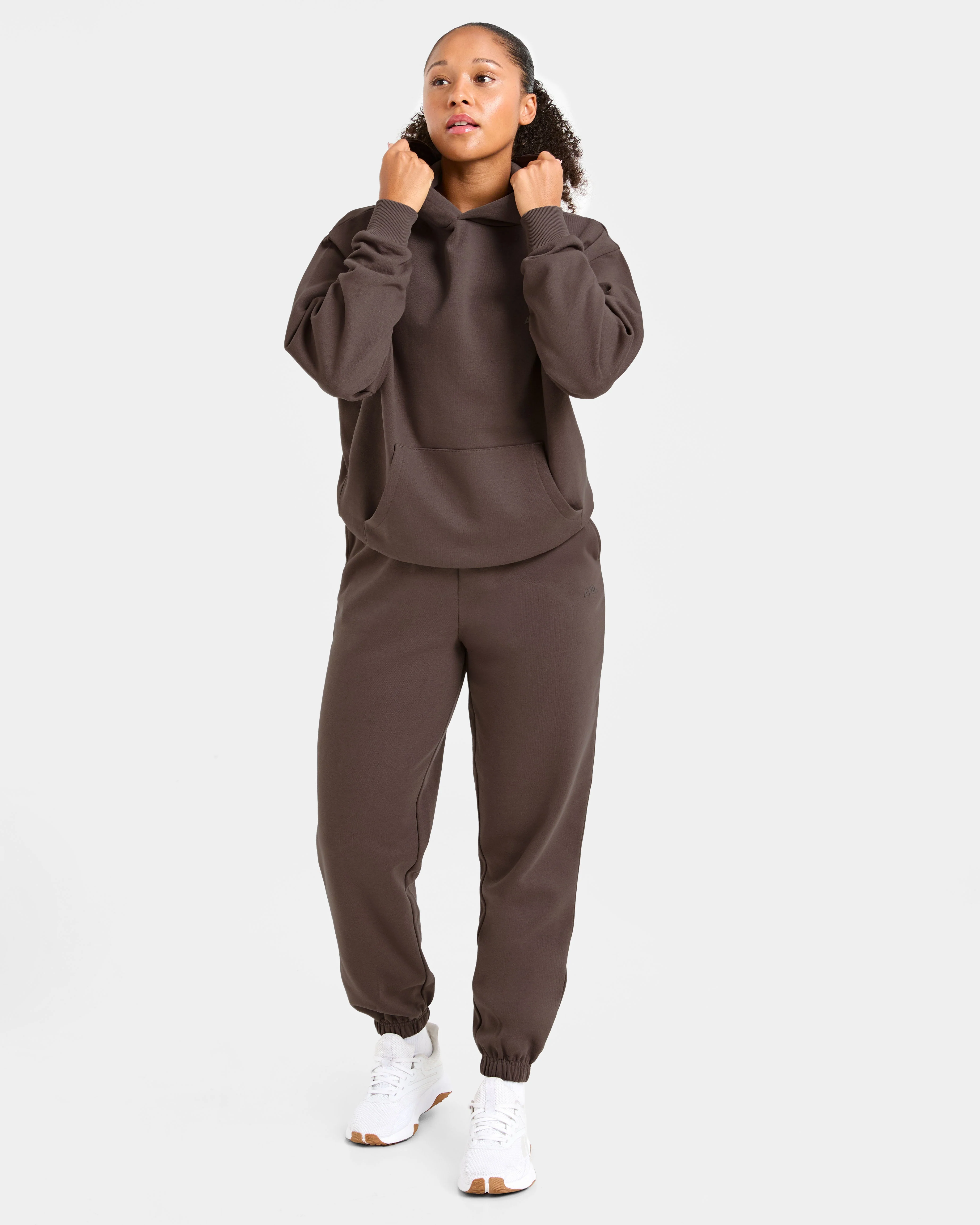 Lifestyle Oversized Hoodie - Umber Brown - Image 8