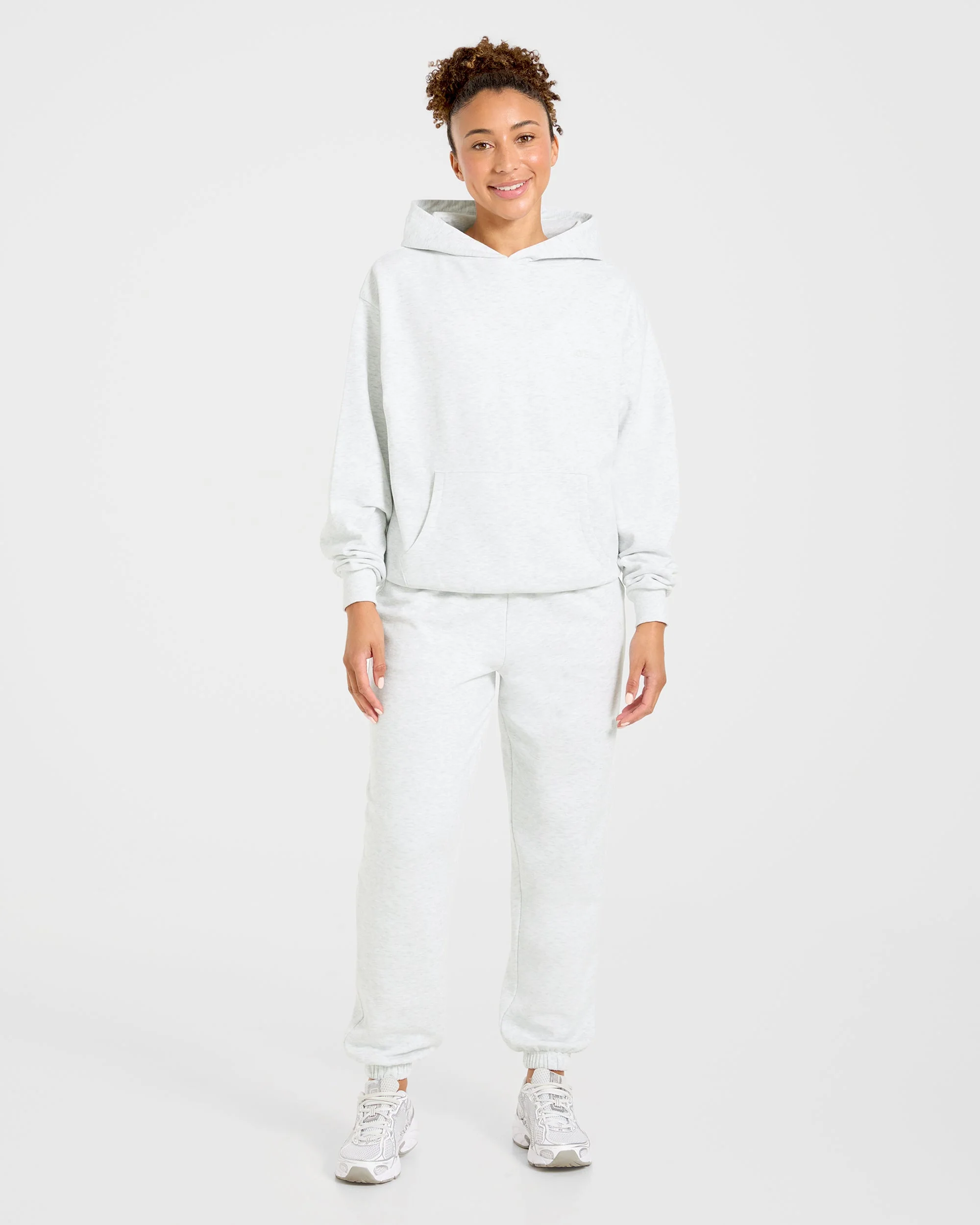 Lifestyle Oversized Joggers - Heather Grey - Image 3