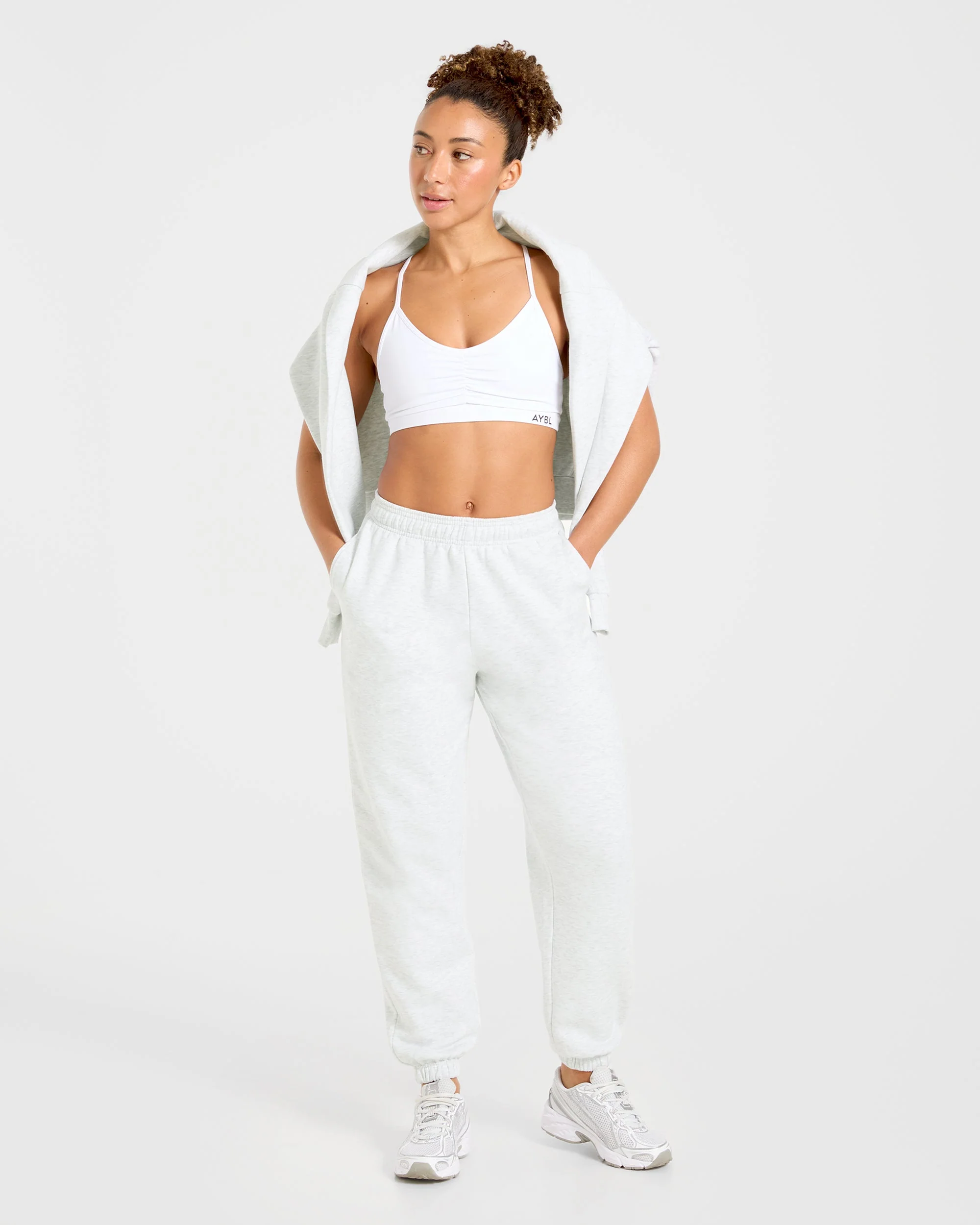 Lifestyle Oversized Joggers - Heather Grey - Image 7