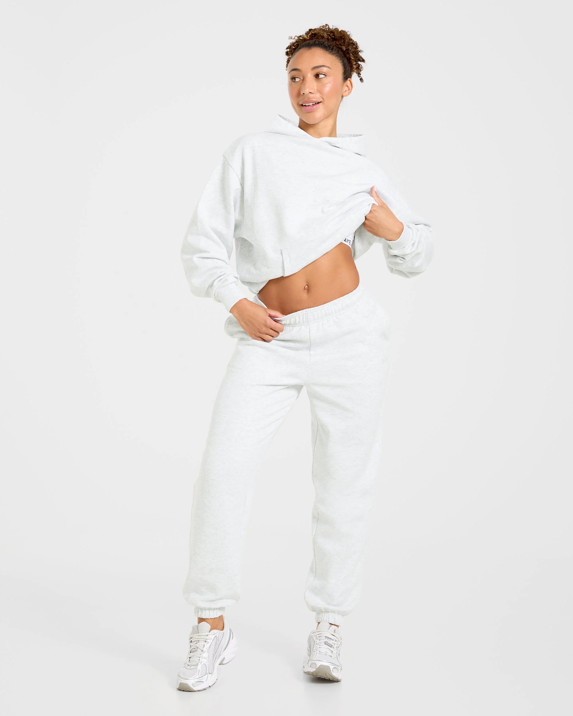 Lifestyle Oversized Joggers - Heather Grey - Image 8