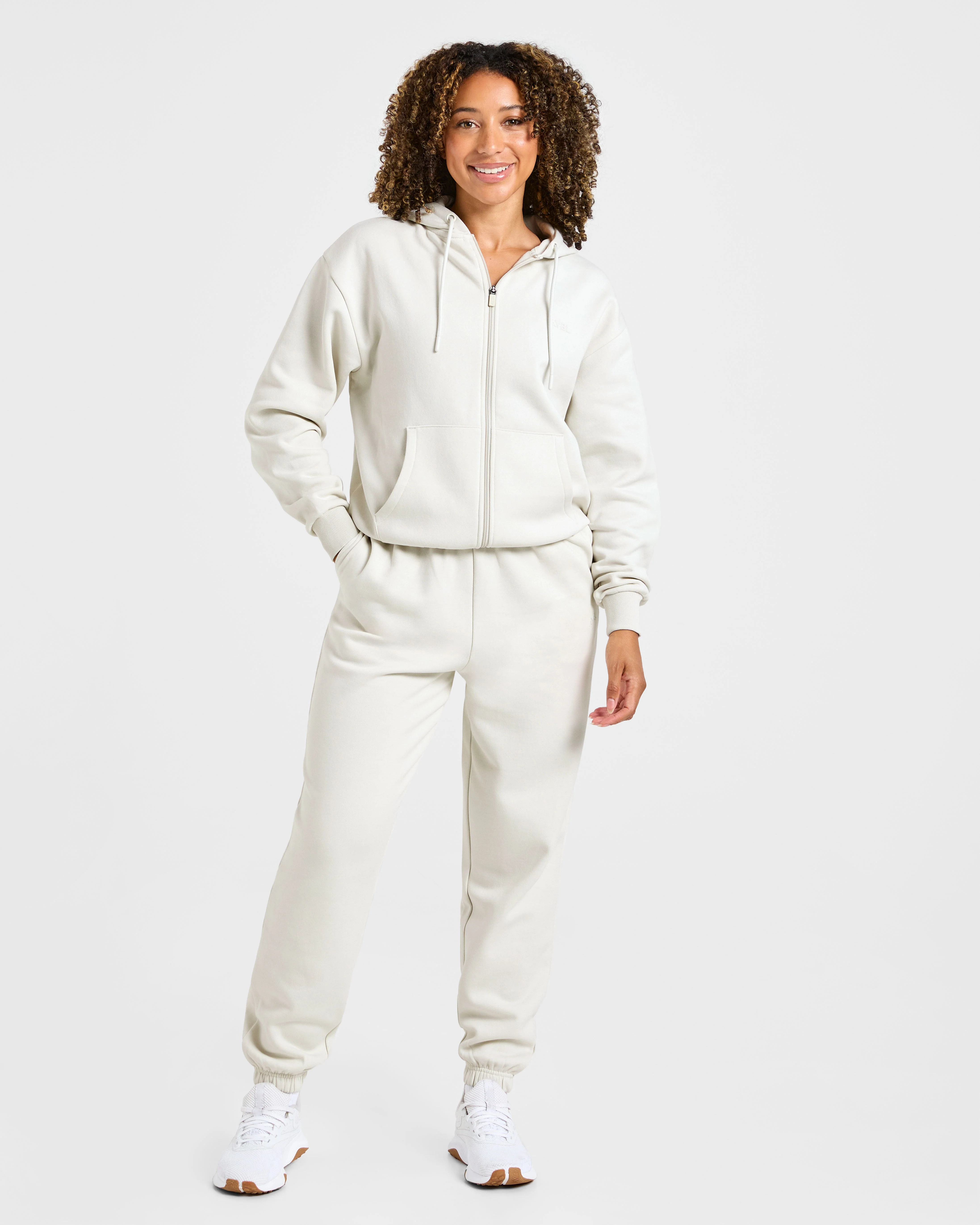 Lifestyle Oversized Joggers - Off White - Image 3