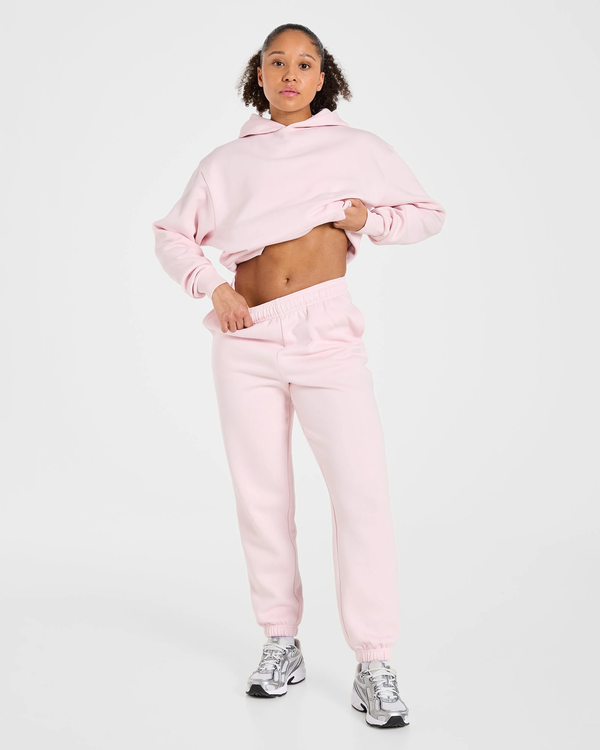 Lifestyle Oversized Joggers - Pastel Pink - Image 7