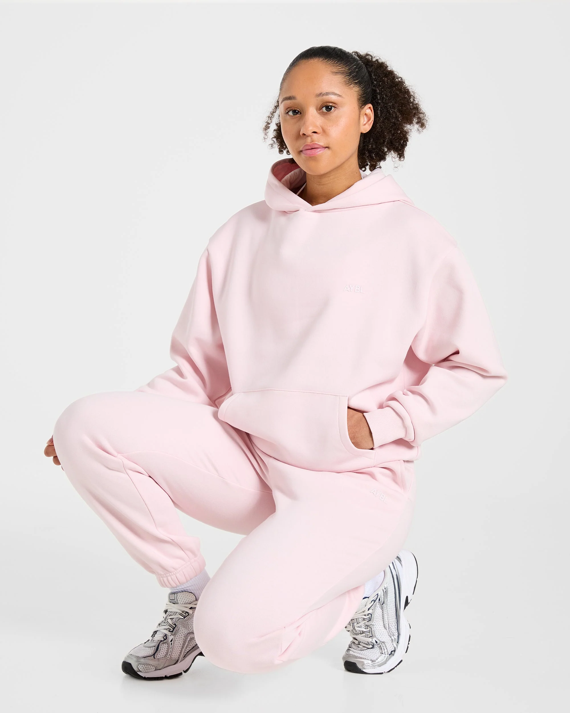 Lifestyle Oversized Joggers - Pastel Pink - Image 8