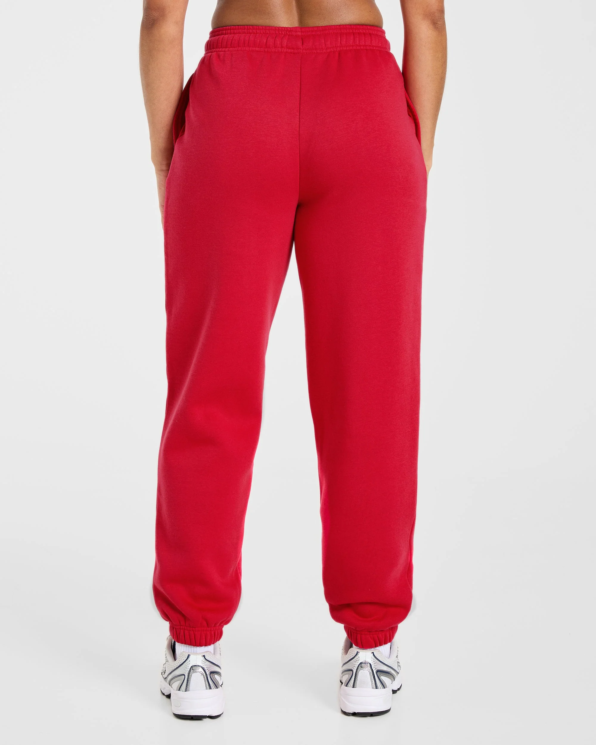 Lifestyle Oversized Joggers - Red - Image 2