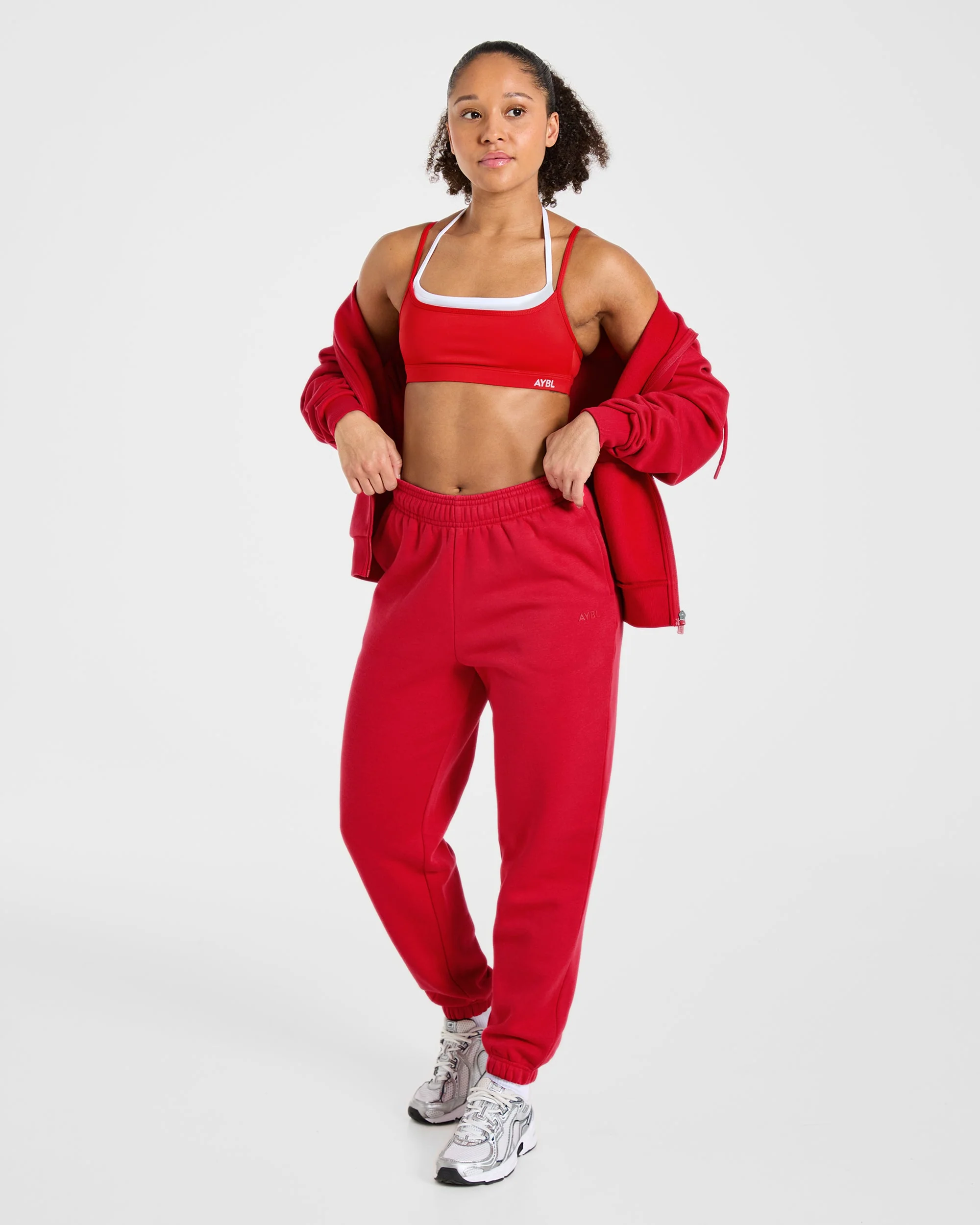 Lifestyle Oversized Joggers - Red - Image 7