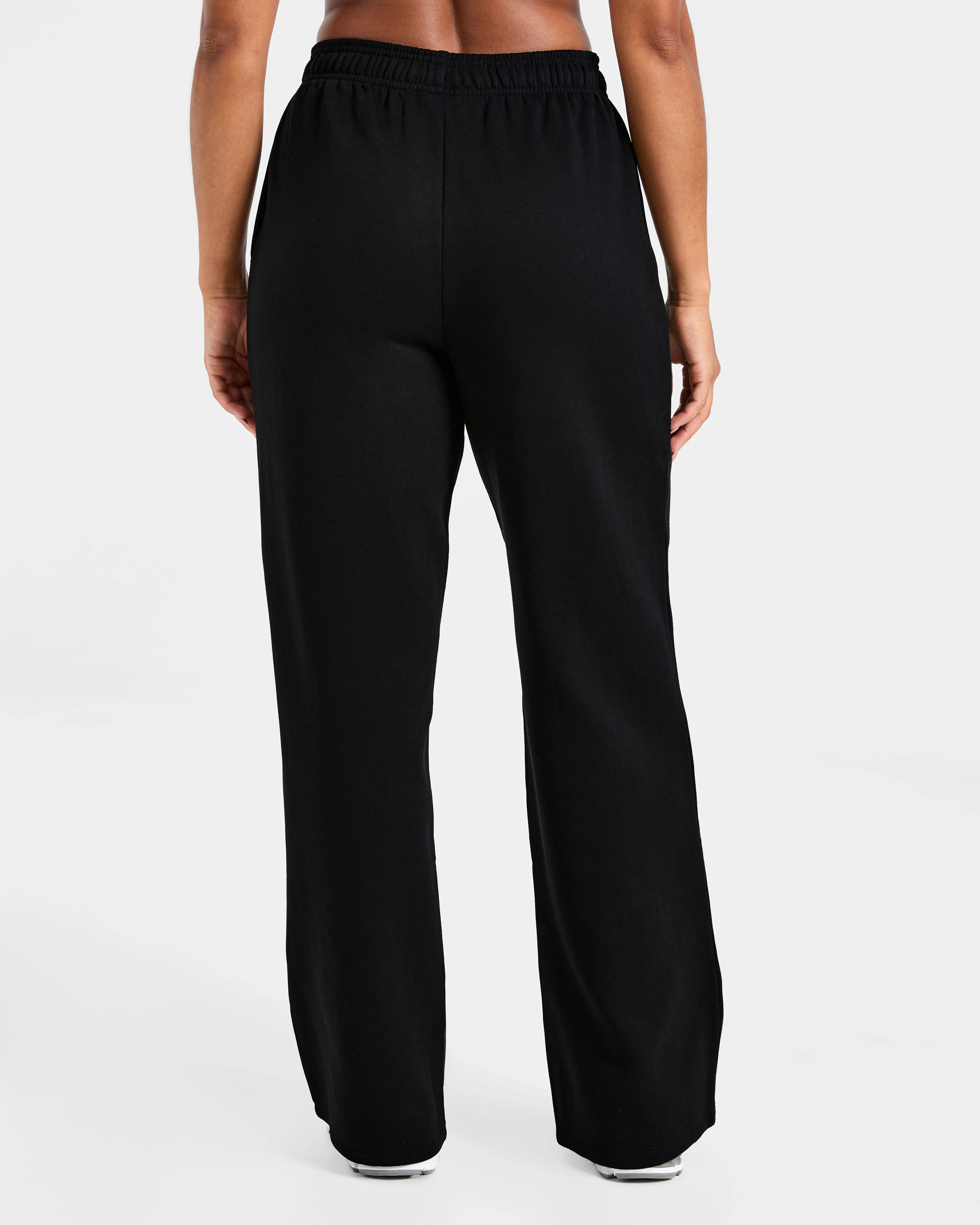 Lifestyle Oversized Straight Leg Joggers - Black - Image 2