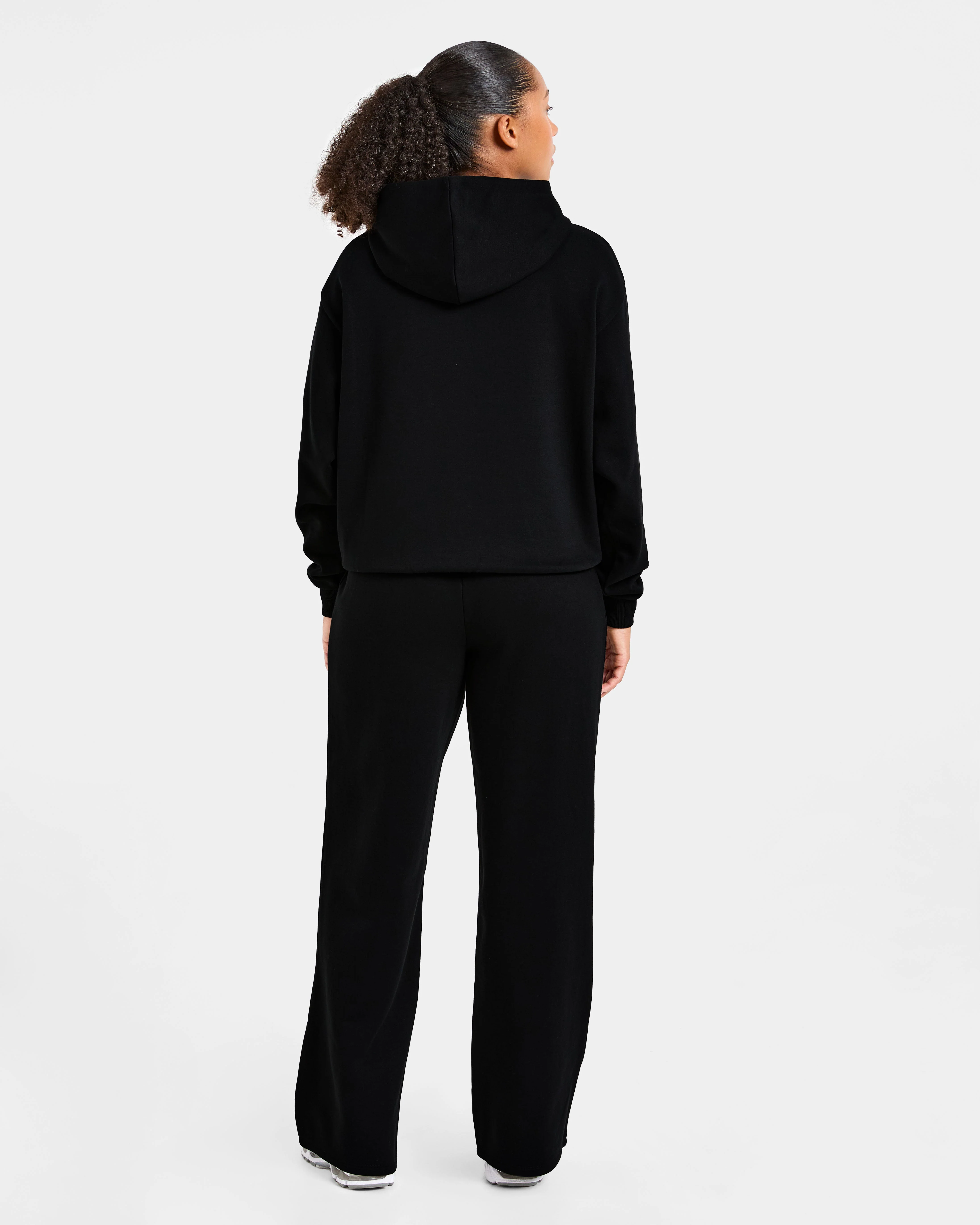 Lifestyle Oversized Straight Leg Joggers - Black - Image 4