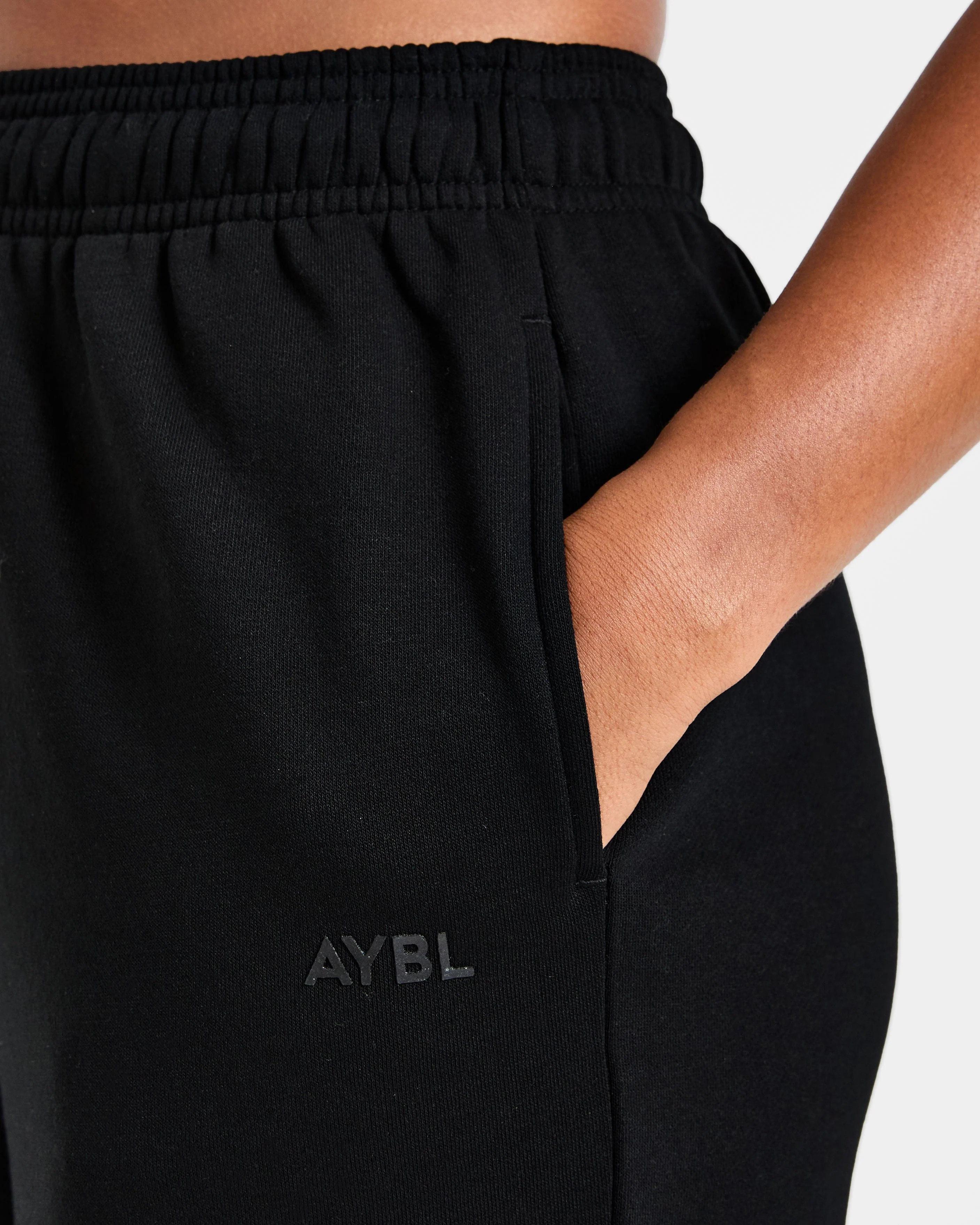 Lifestyle Oversized Straight Leg Joggers - Black - Image 6