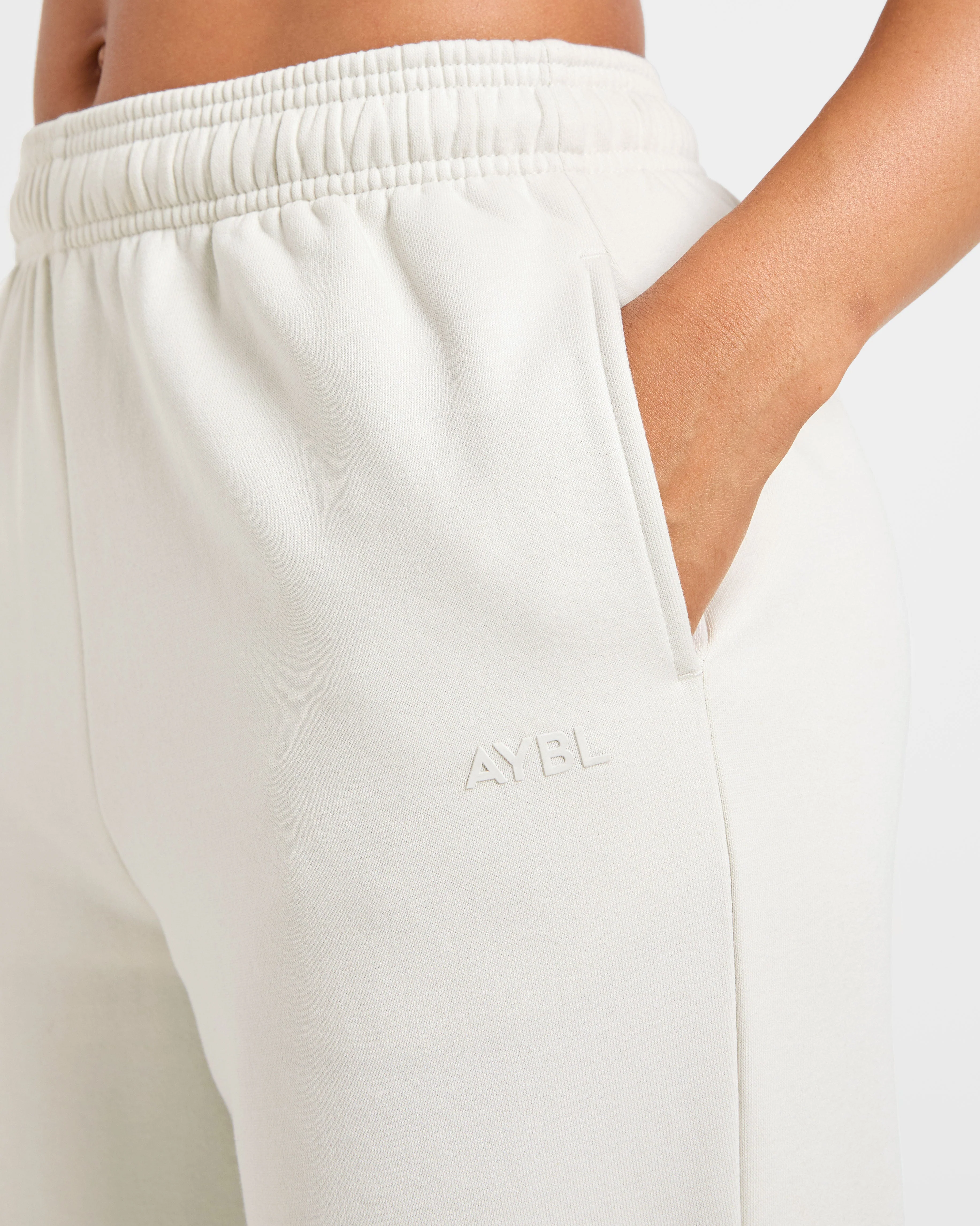 Lifestyle Oversized Straight Leg Joggers - Off White - Image 6