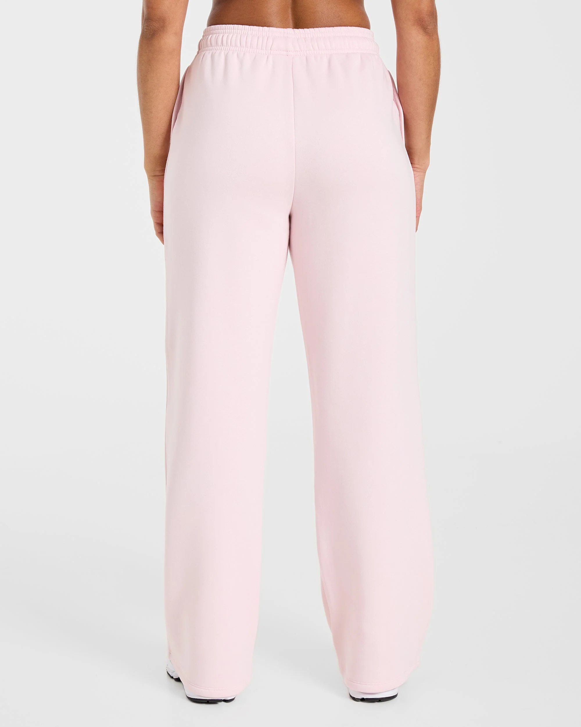 Lifestyle Oversized Straight Leg Joggers - Pastel Pink - Image 2