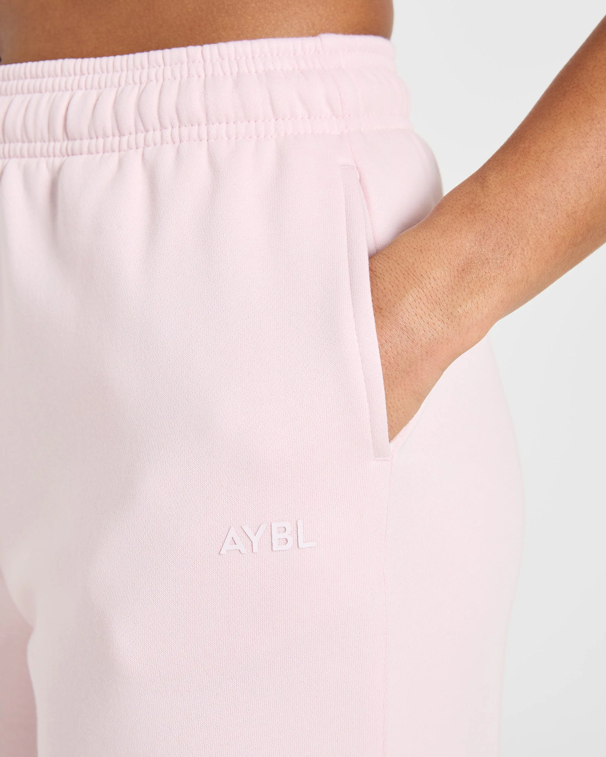 Lifestyle Oversized Straight Leg Joggers - Pastel Pink - Image 5