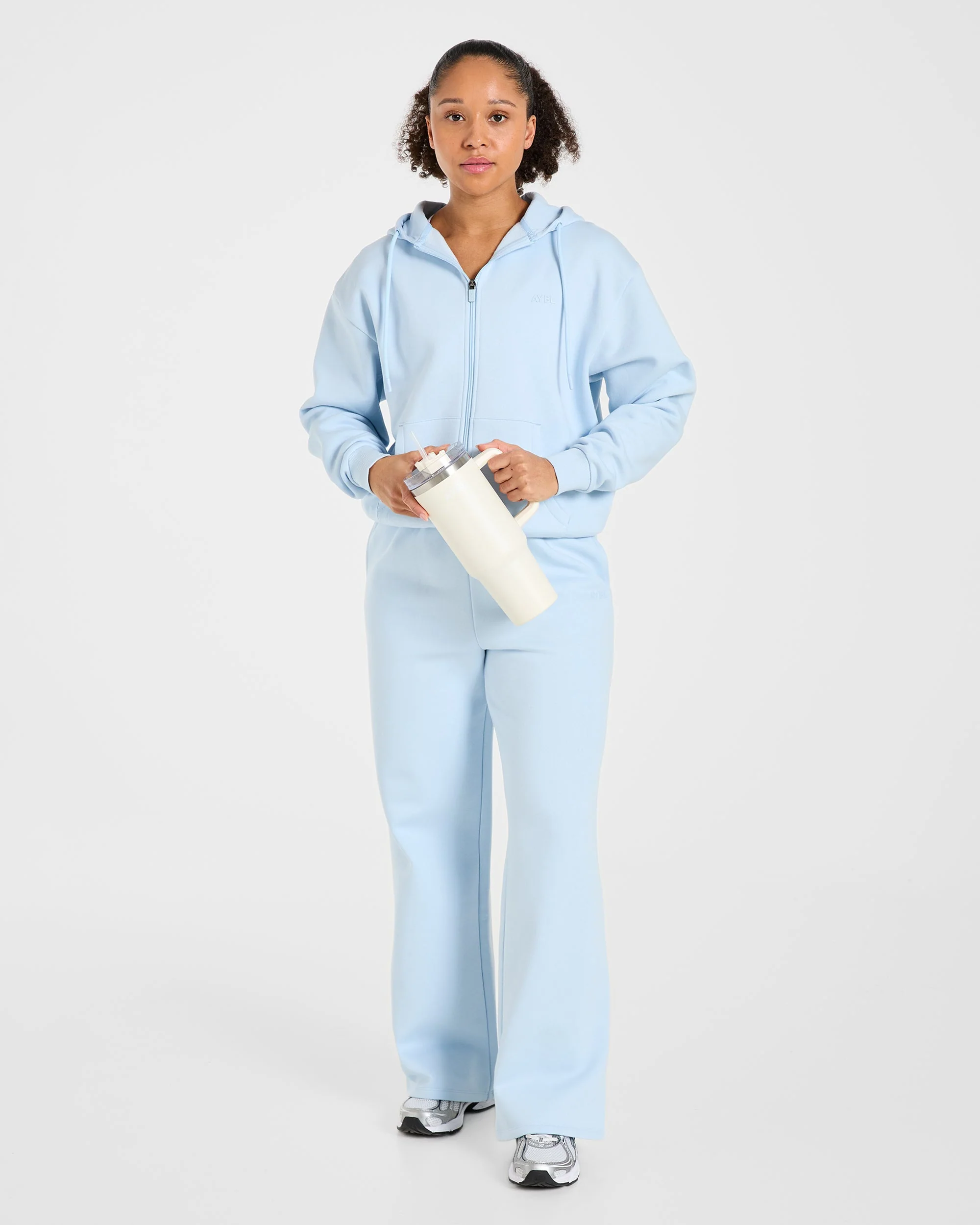 Lifestyle Oversized Straight Leg Joggers - Spring Blue - Image 7