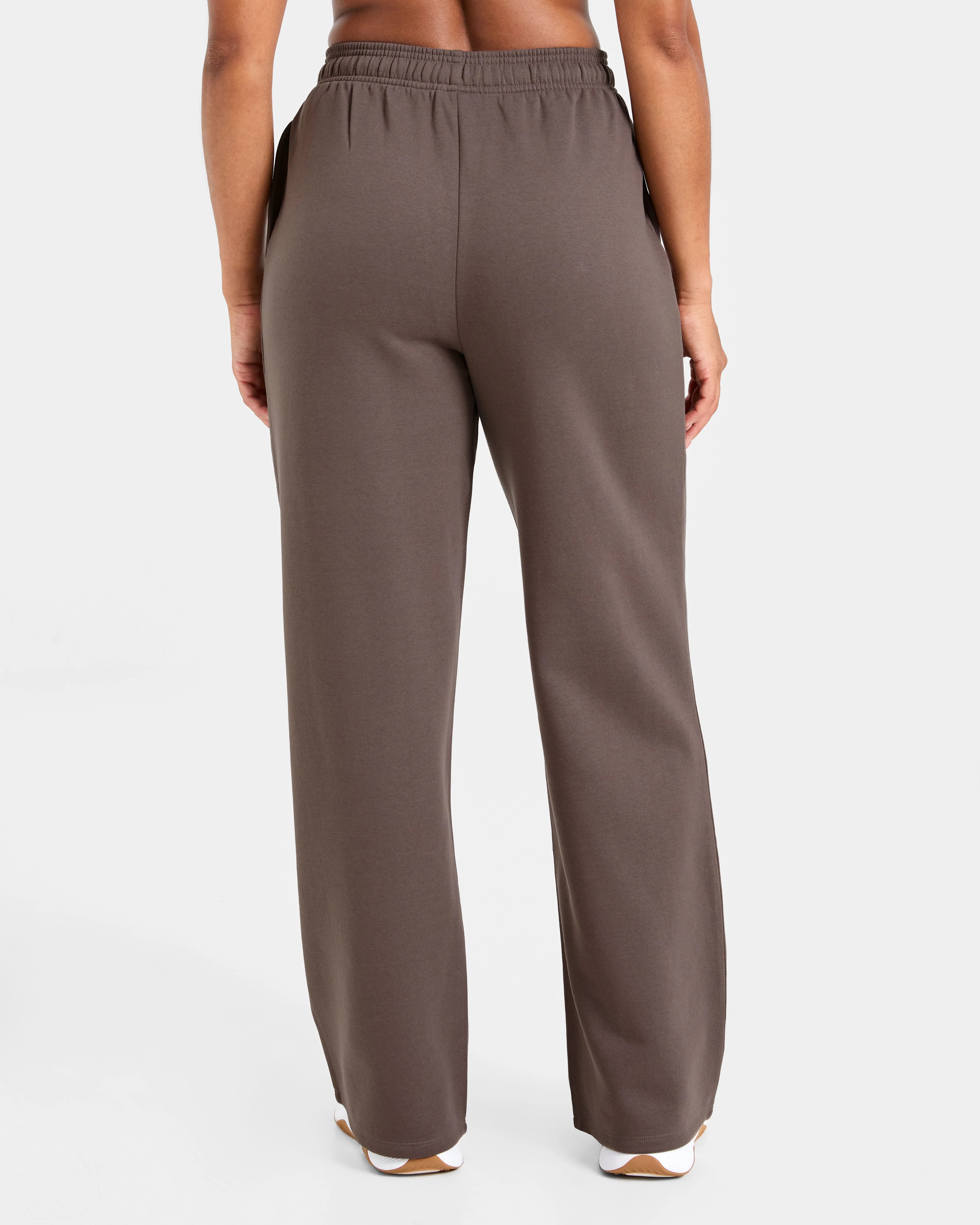 Lifestyle Oversized Straight Leg Joggers - Umber Brown - Image 2