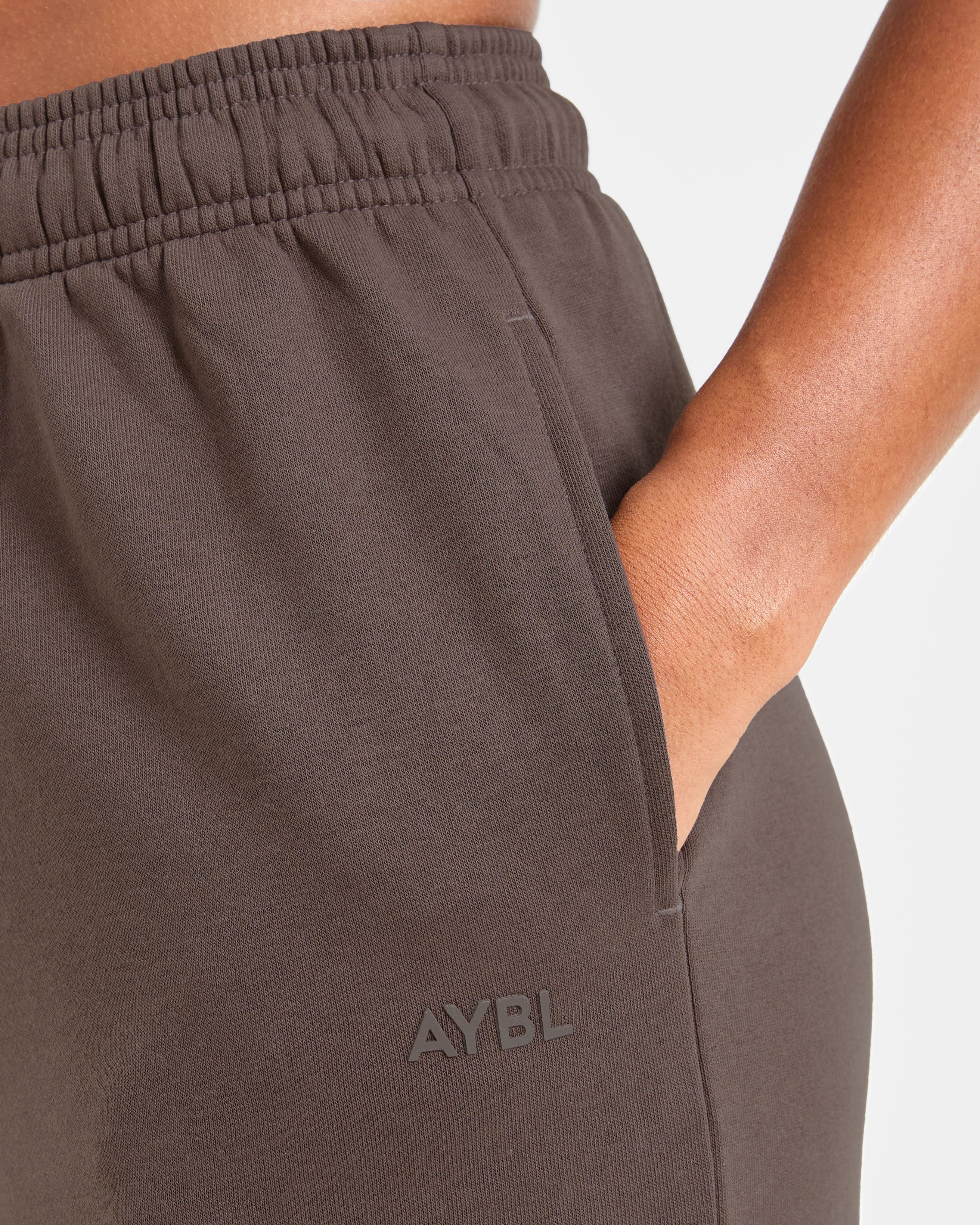 Lifestyle Oversized Straight Leg Joggers - Umber Brown - Image 6
