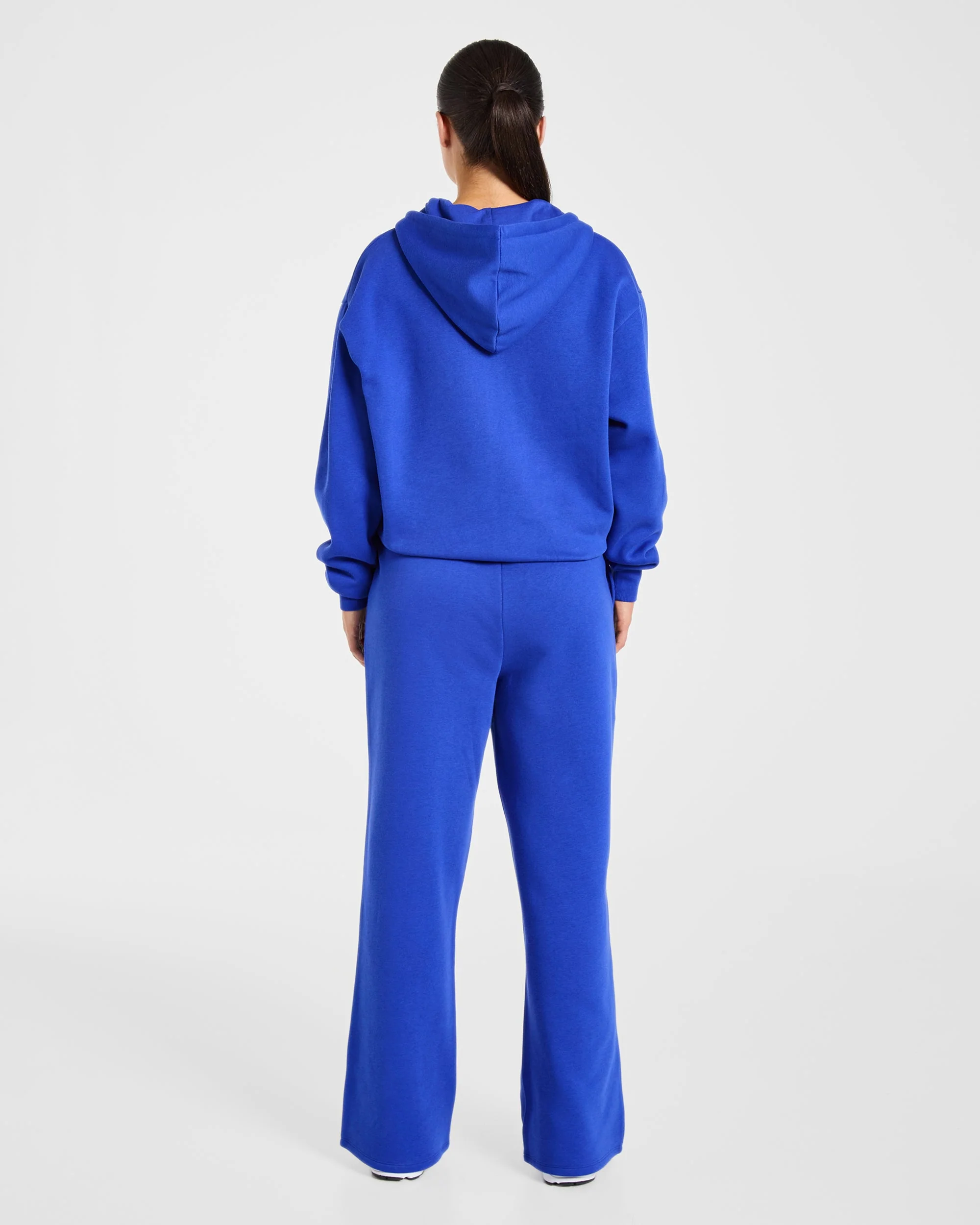 Lifestyle Oversized Zip Up Hoodie - Cobalt - Image 4