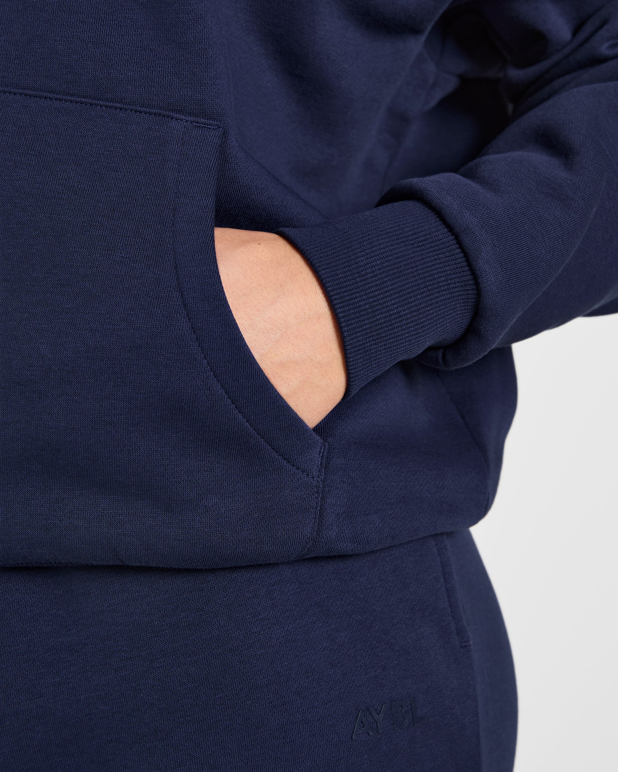 Lifestyle Oversized Zip Up Hoodie - Navy - Image 6