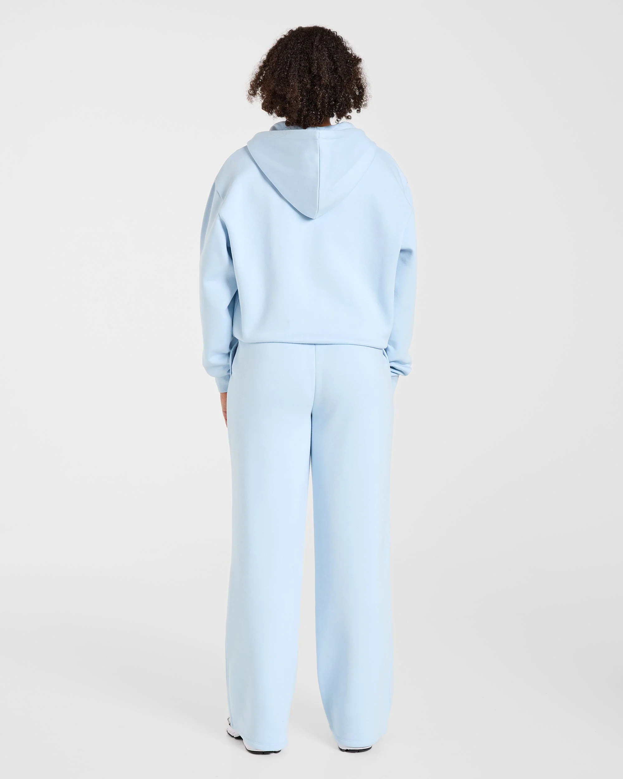 Lifestyle Oversized Zip Up Hoodie - Spring Blue - Image 4