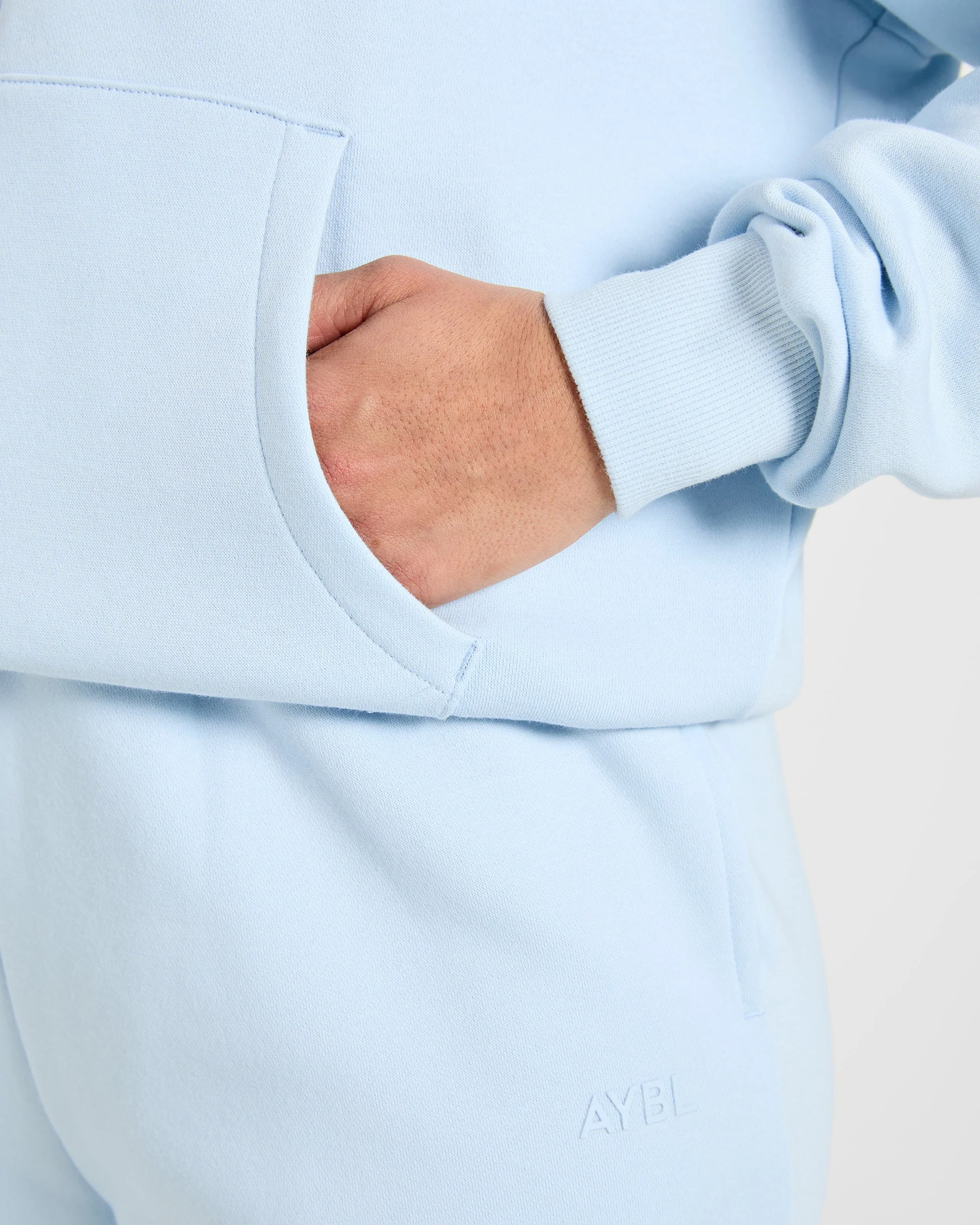 Lifestyle Oversized Zip Up Hoodie - Spring Blue - Image 6