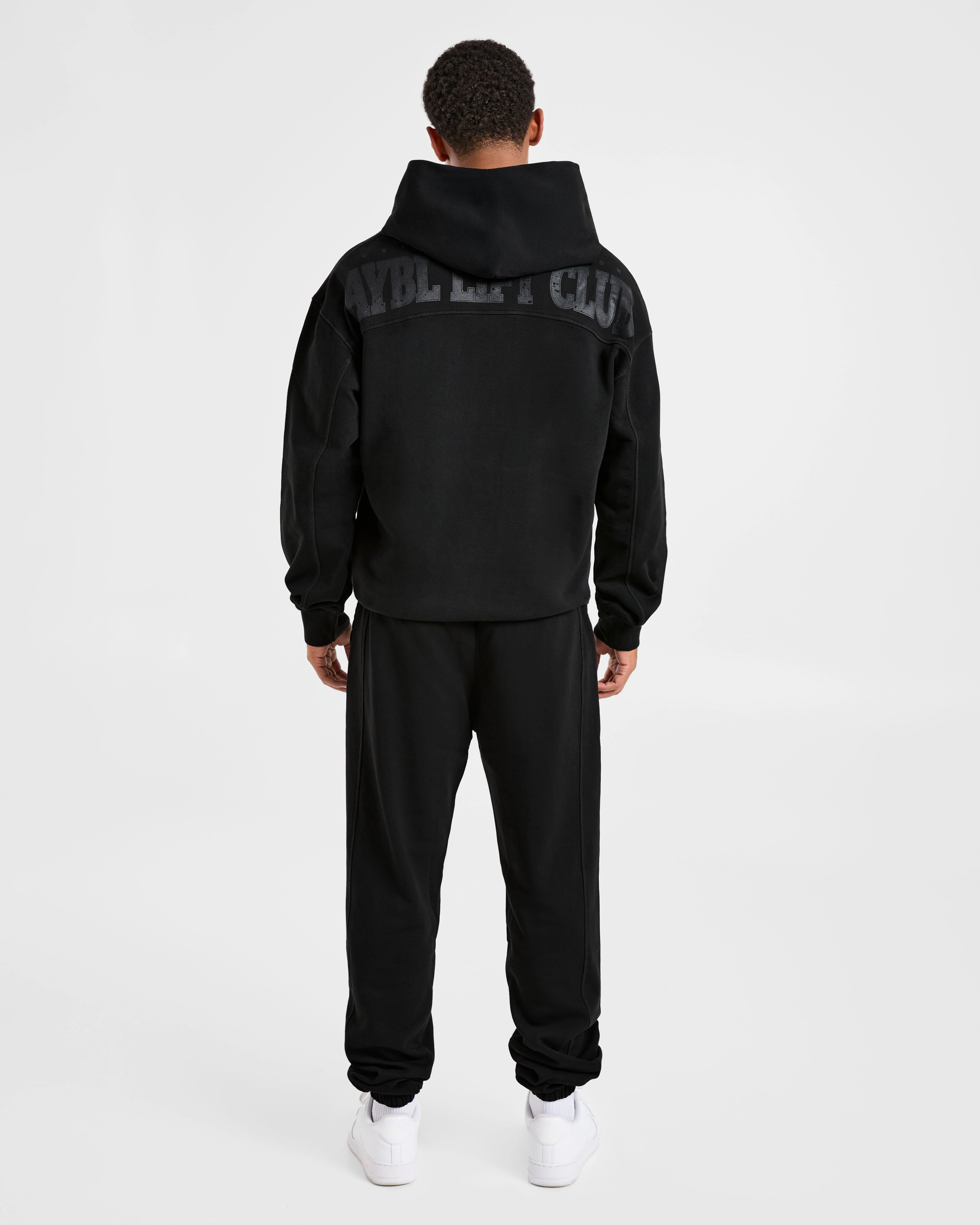 Lift Club Distressed Joggers - Black/Charcoal - Image 4