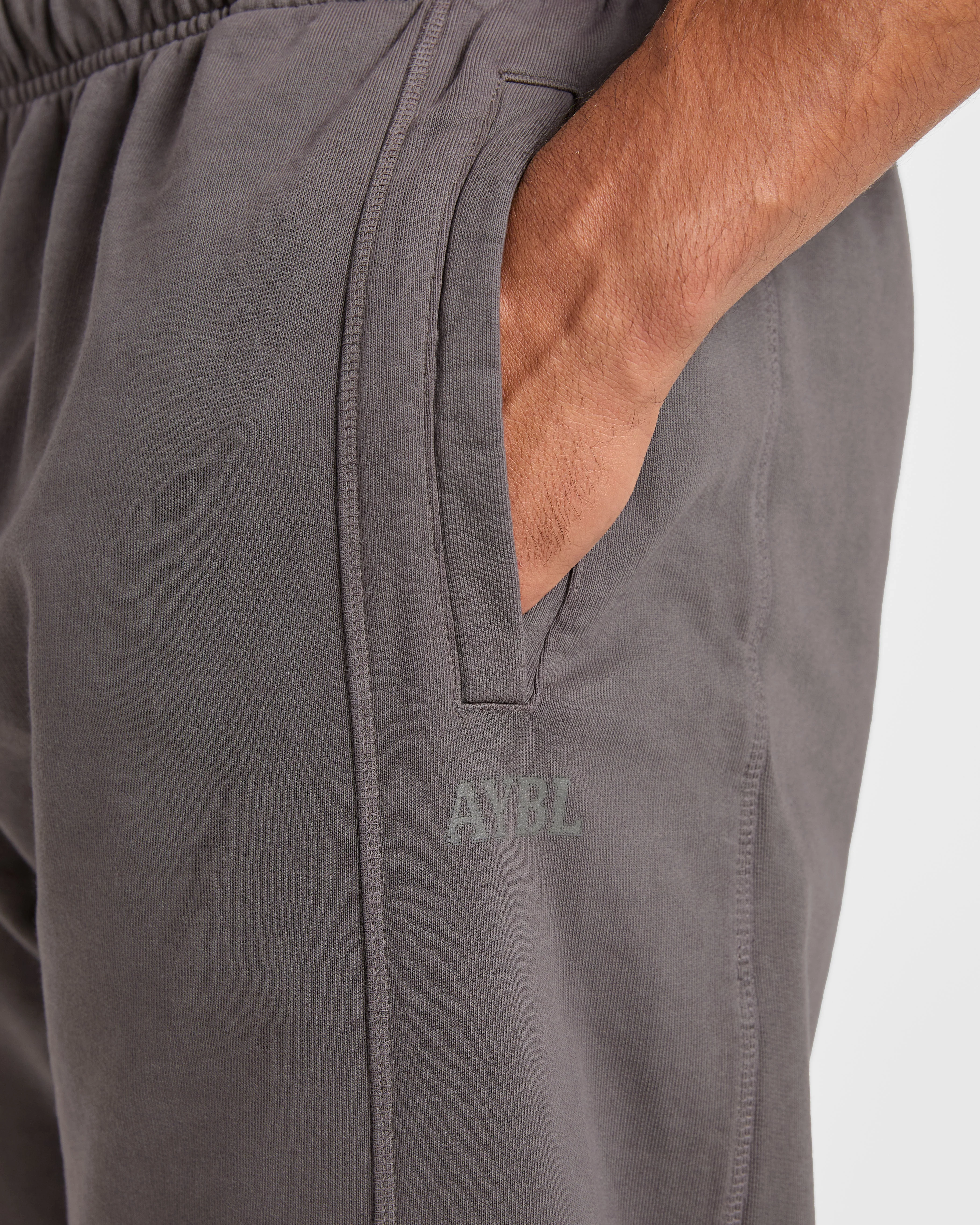 Lift Club Distressed Joggers - Charcoal - Image 6