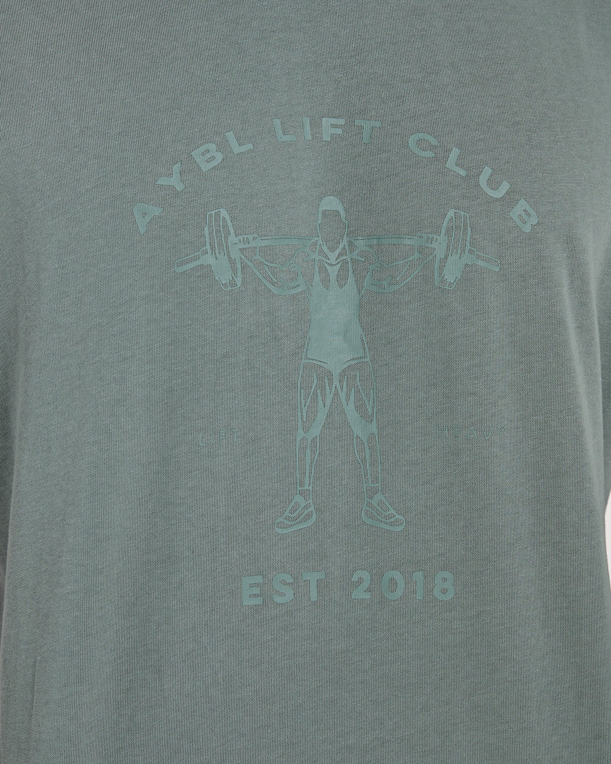 Lift Club Oversized T Shirt - Vintage Sage - Image 14