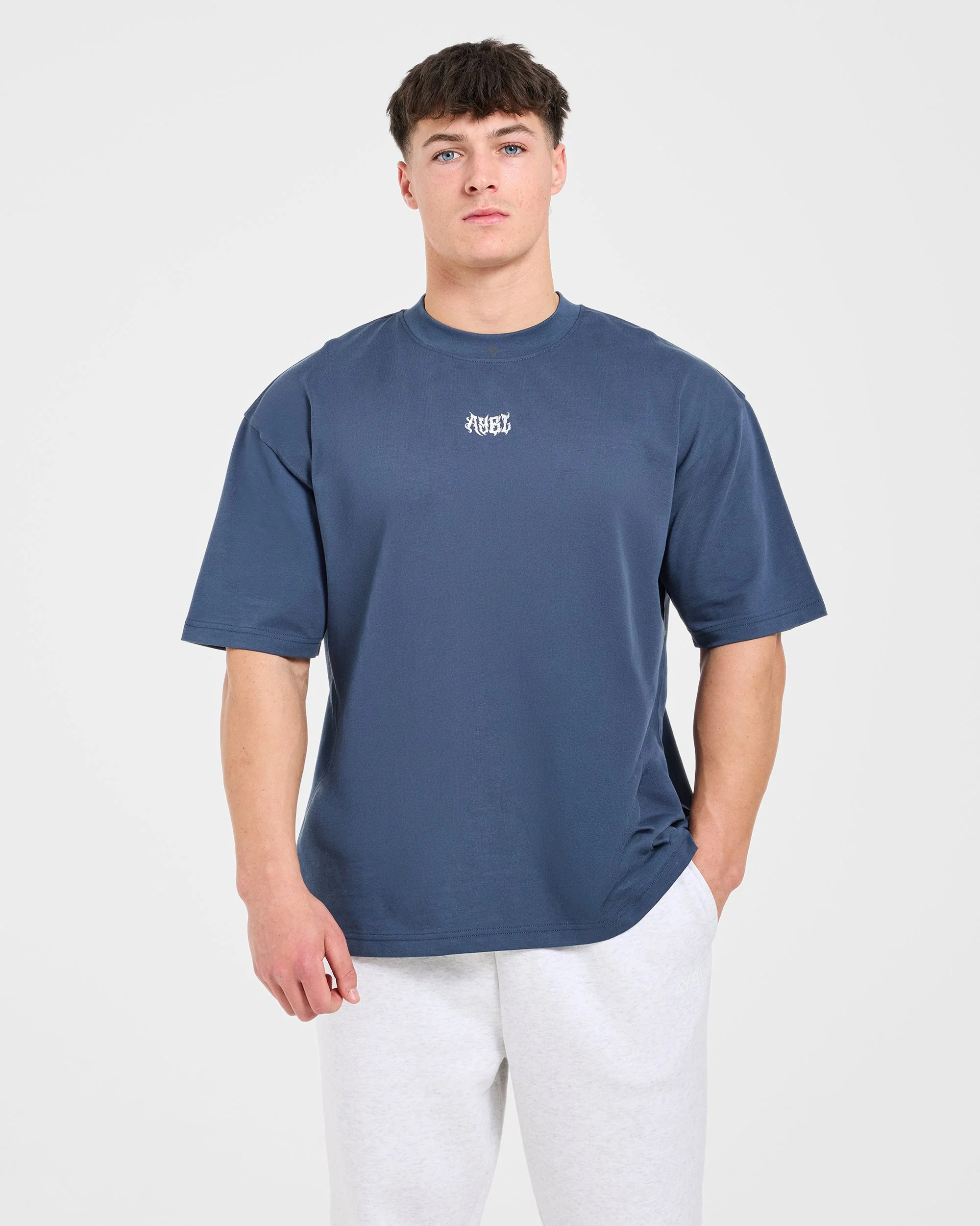 Lift Forge Oversized T Shirt - Slate Navy - Image 2
