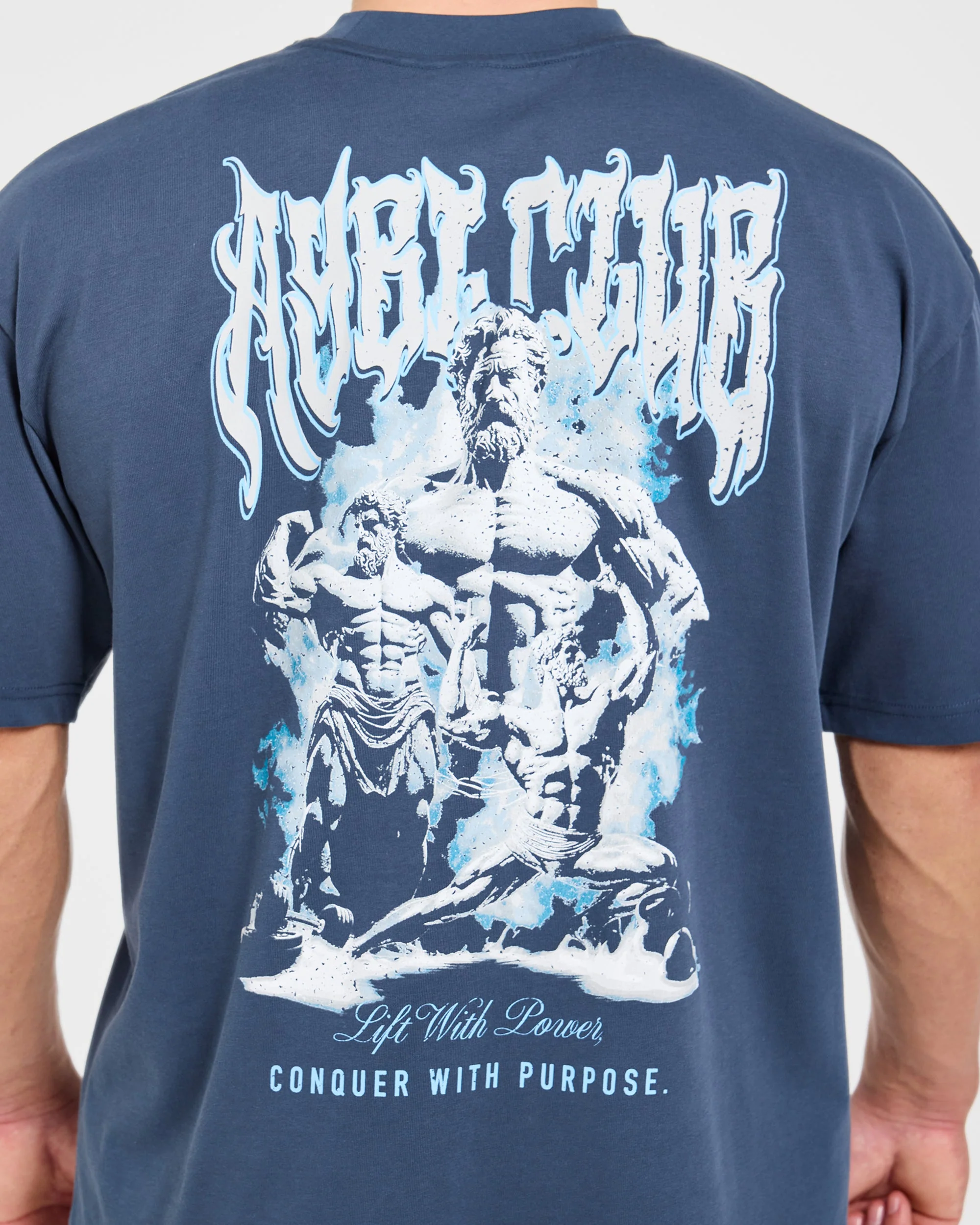 Lift Forge Oversized T Shirt - Slate Navy - Image 5
