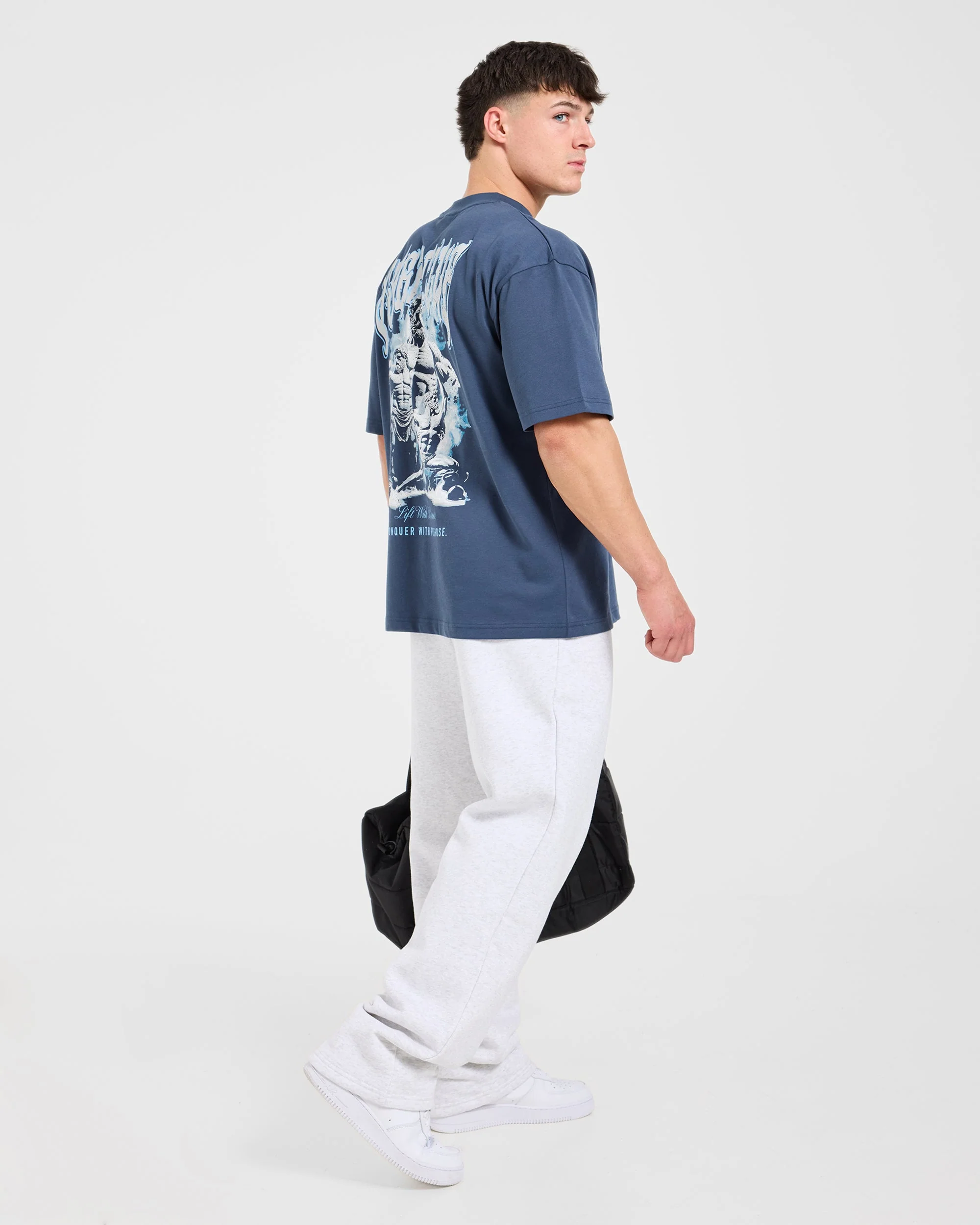 Lift Forge Oversized T Shirt - Slate Navy - Image 7