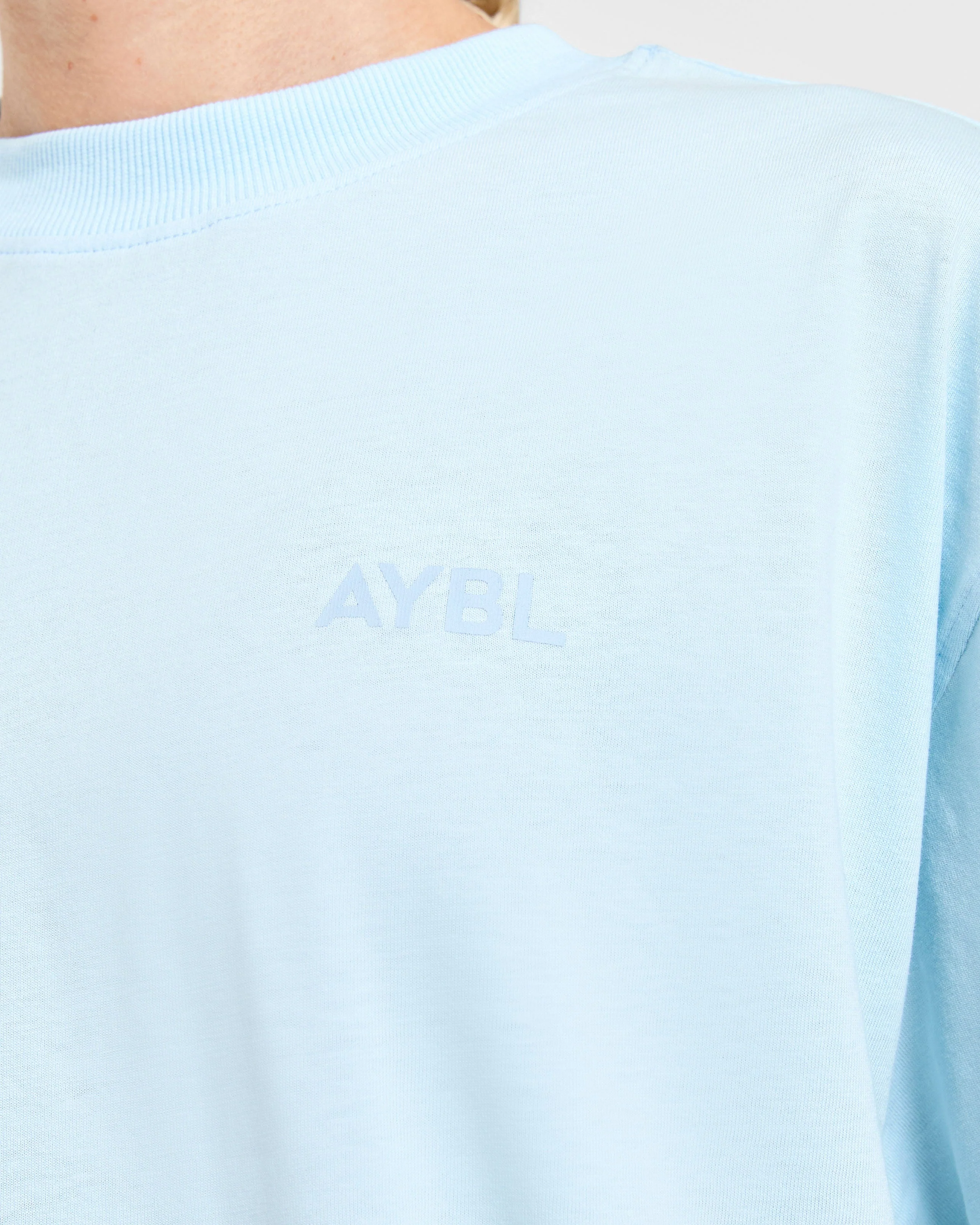 Lift Graphic Oversized T Shirt - Baby Blue - Image 5