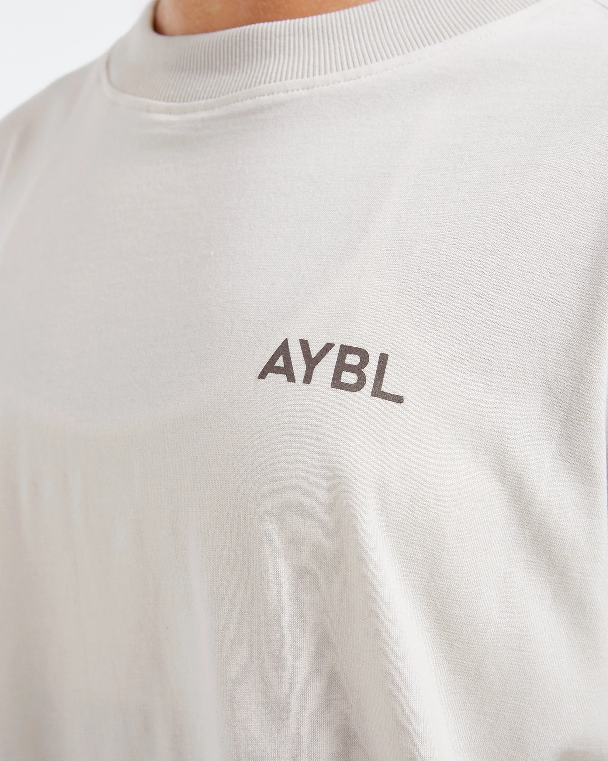 Lift Graphic Oversized T Shirt - Beige - Image 5