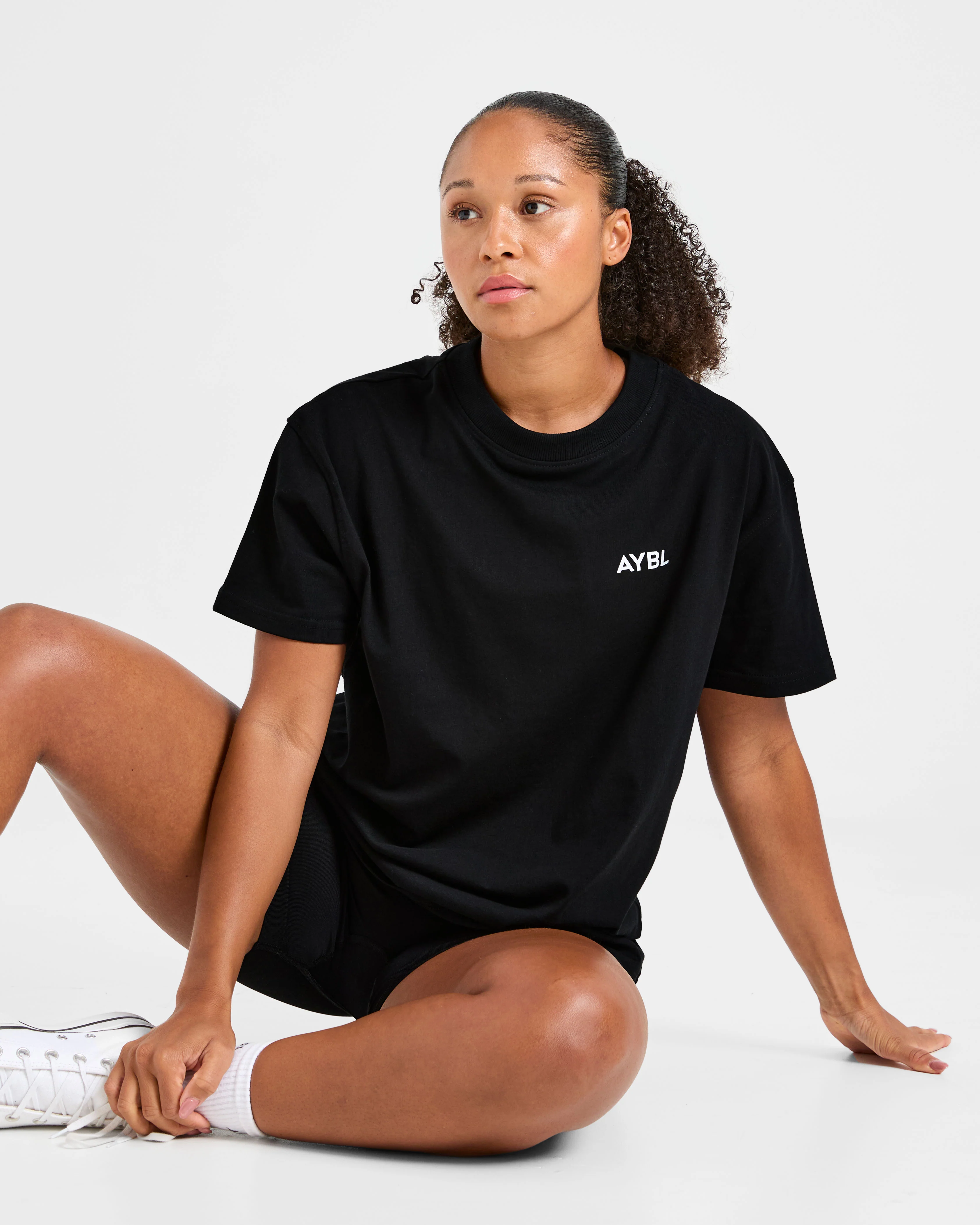Lift Graphic Oversized T Shirt - Black - Image 8