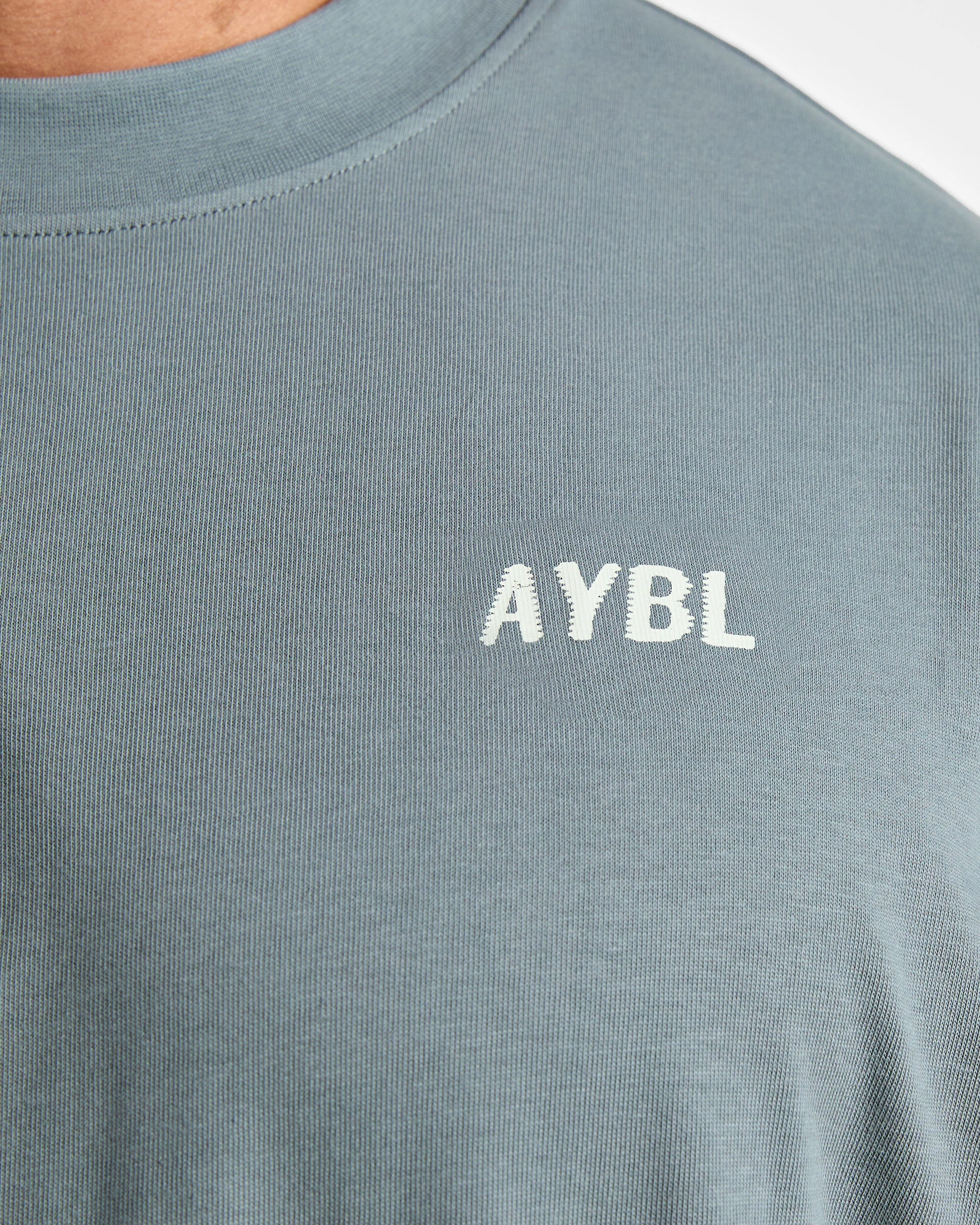 Lift Heavy Oversized T Shirt - Slate Blue - Image 6
