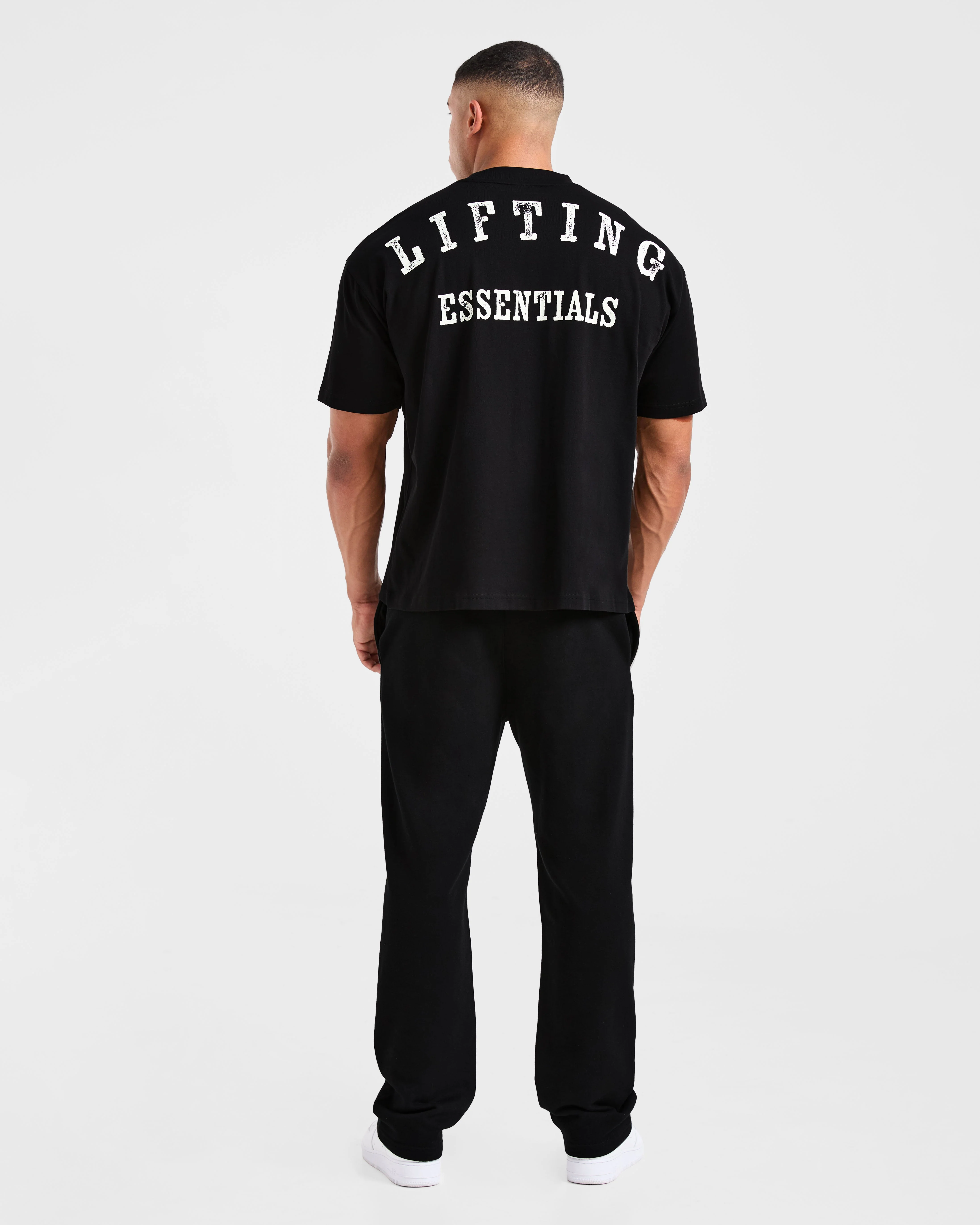 Lifting Essentials Oversized T Shirt - Black - Image 4