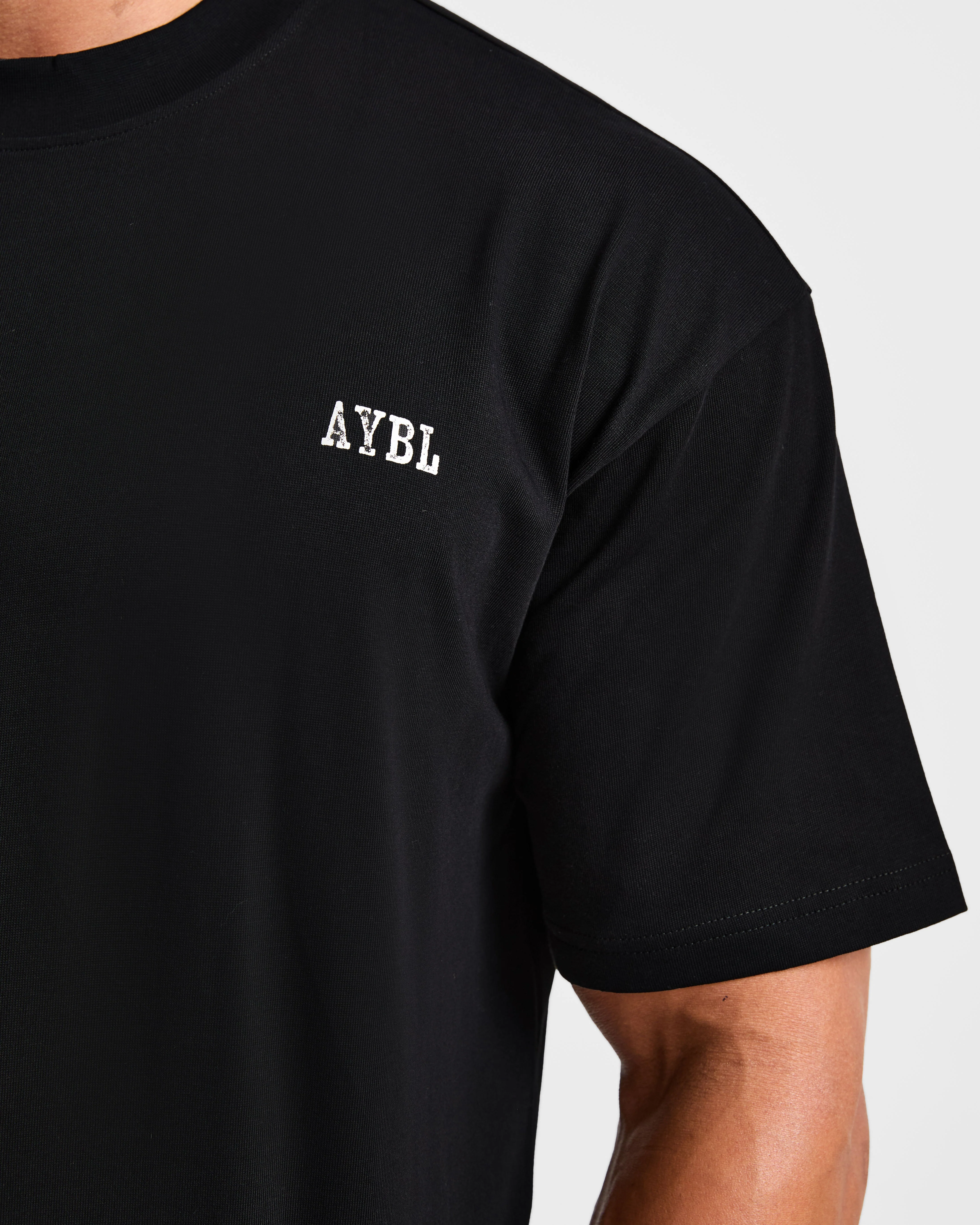 Lifting Essentials Oversized T Shirt - Black - Image 6