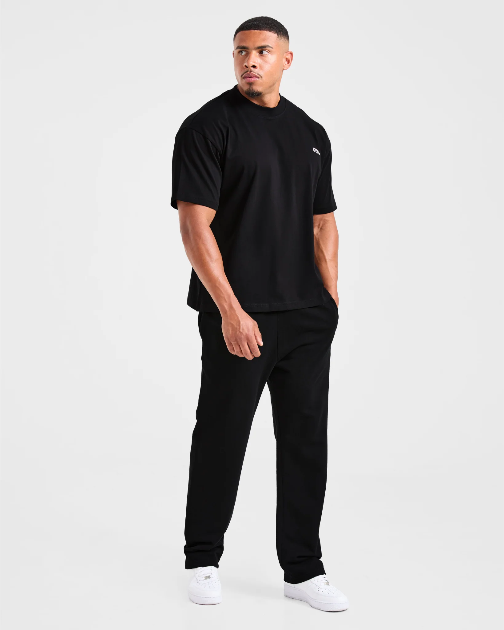 Lifting Essentials Oversized T Shirt - Black - Image 7