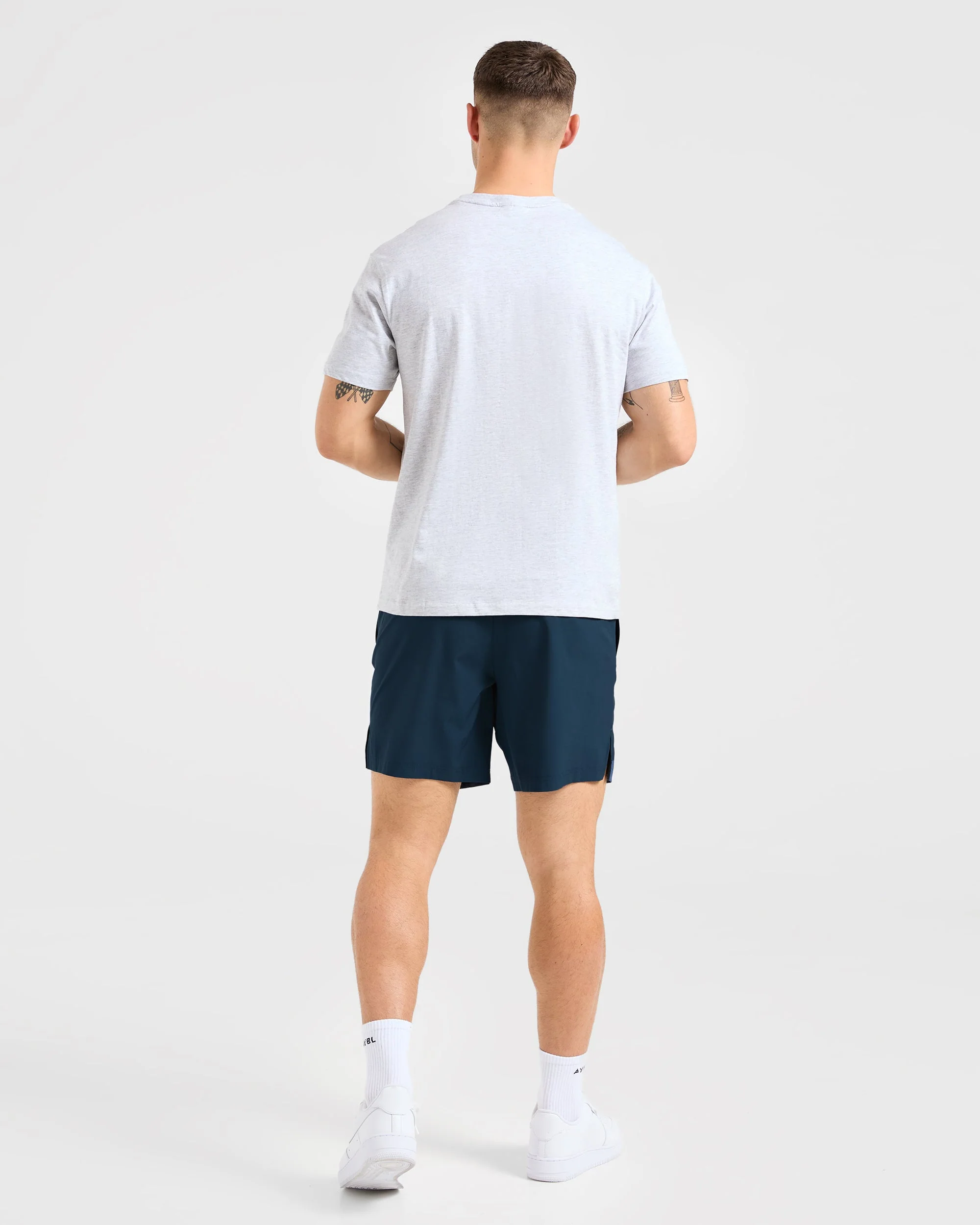 Essential T Shirt - Light Grey Marl - Image 4