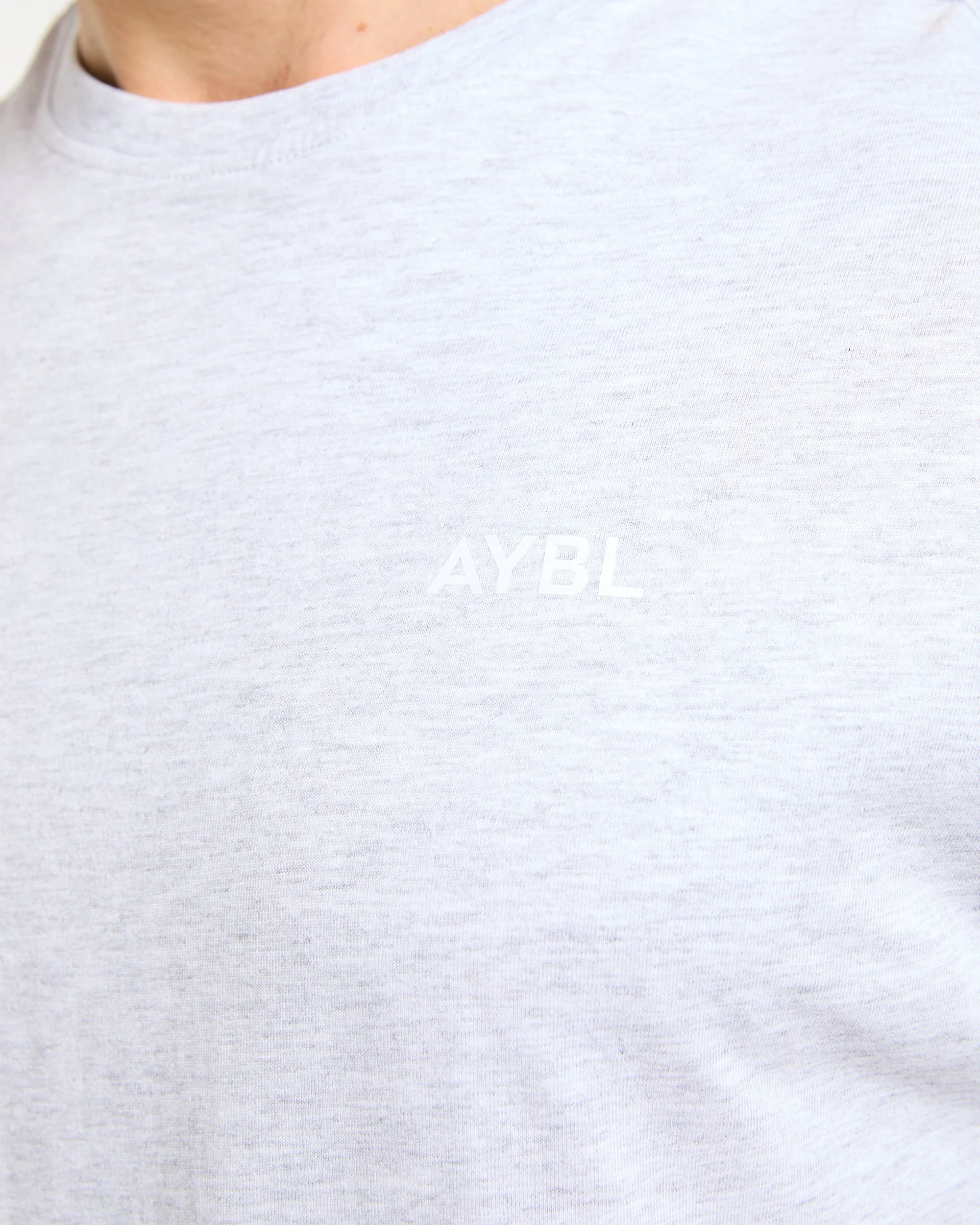 Essential T Shirt - Light Grey Marl - Image 5
