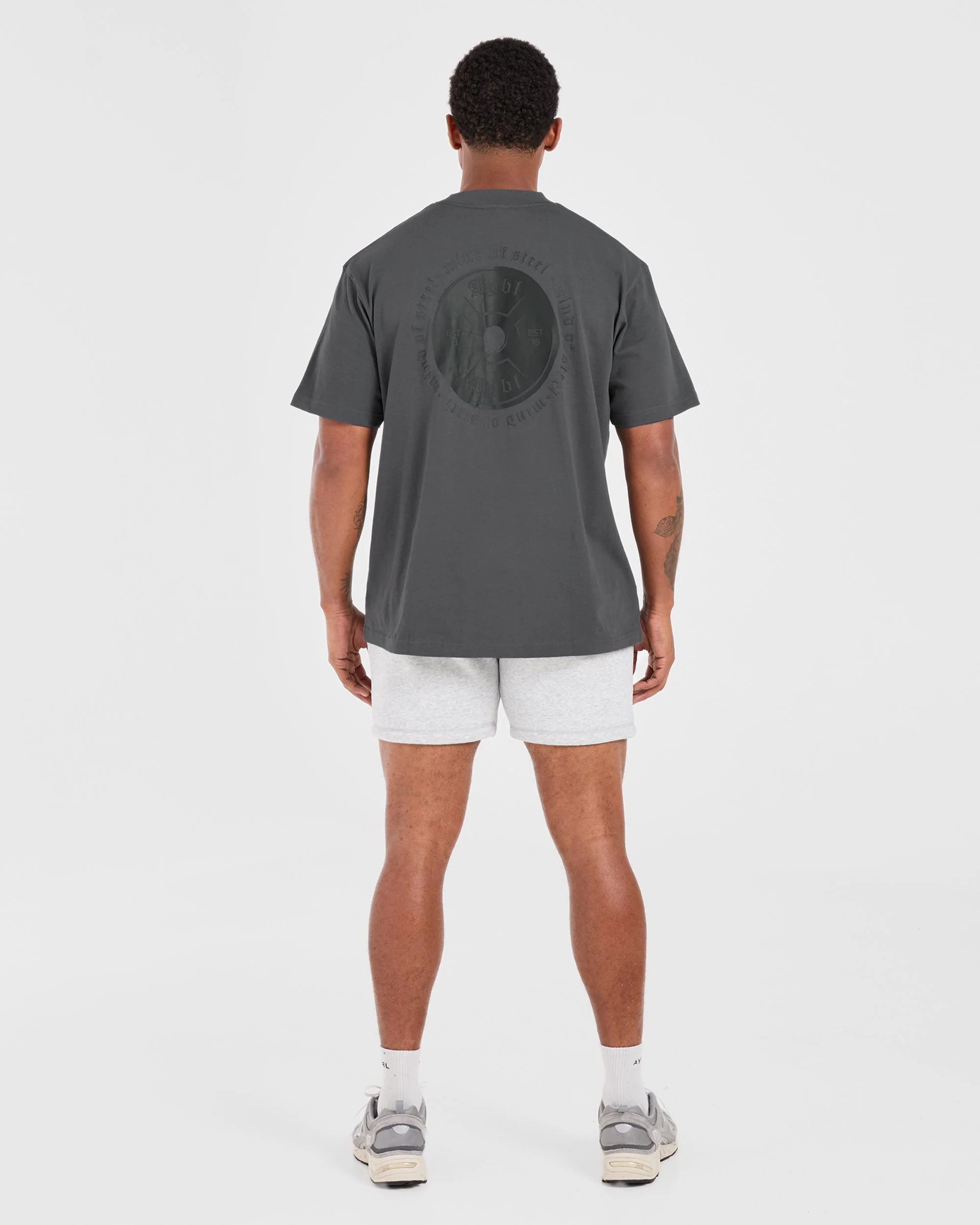 Mind of Steel Oversized T Shirt - Charcoal - Image 3