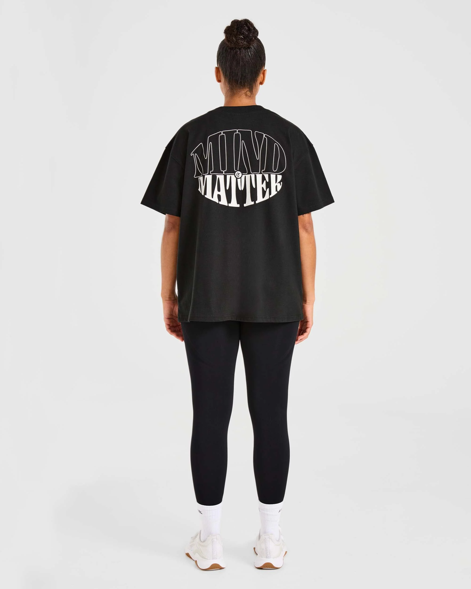 Mind Over Matter Oversized T Shirt - Black - Image 3