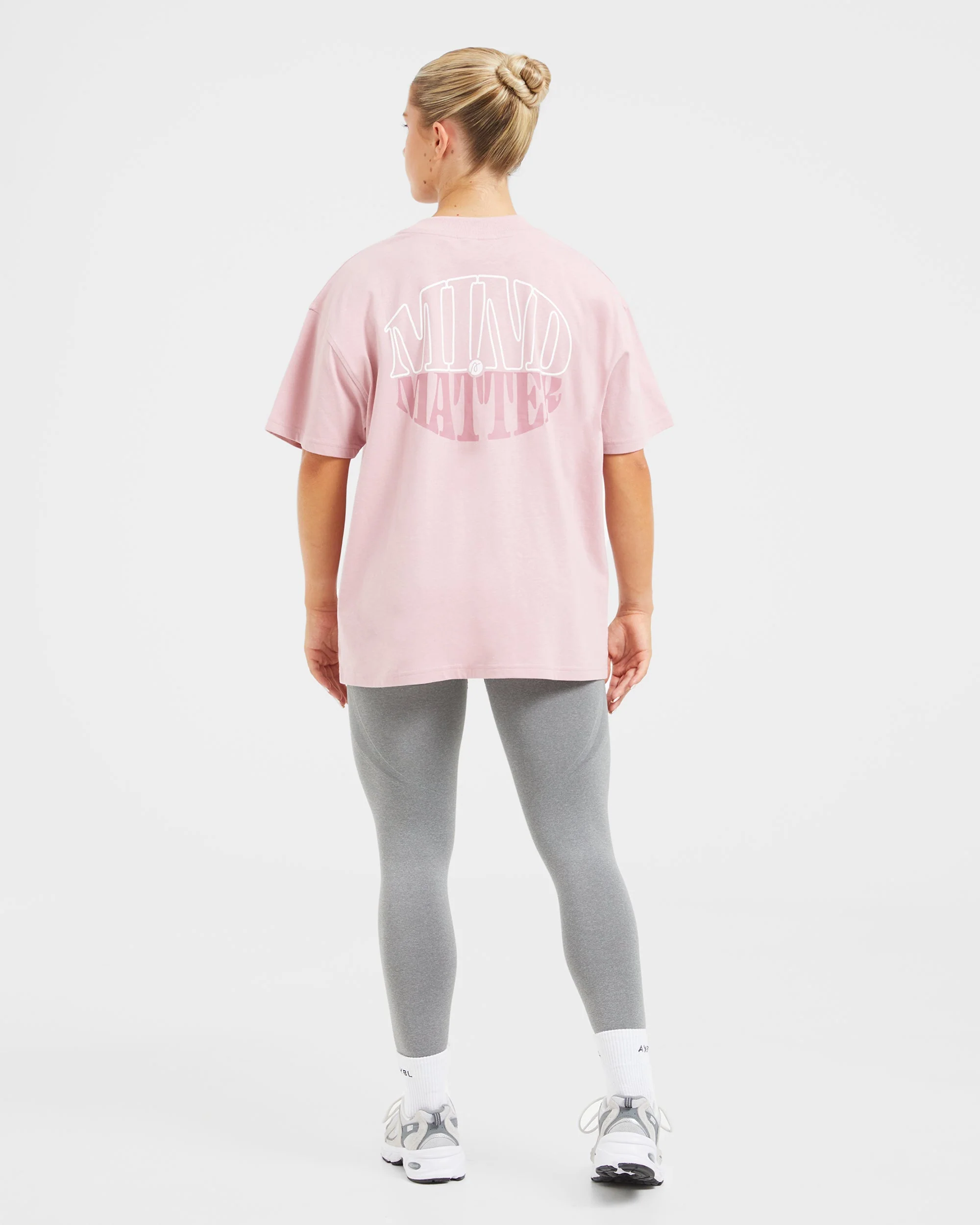 Mind Over Matter Oversized T Shirt - Pink - Image 4