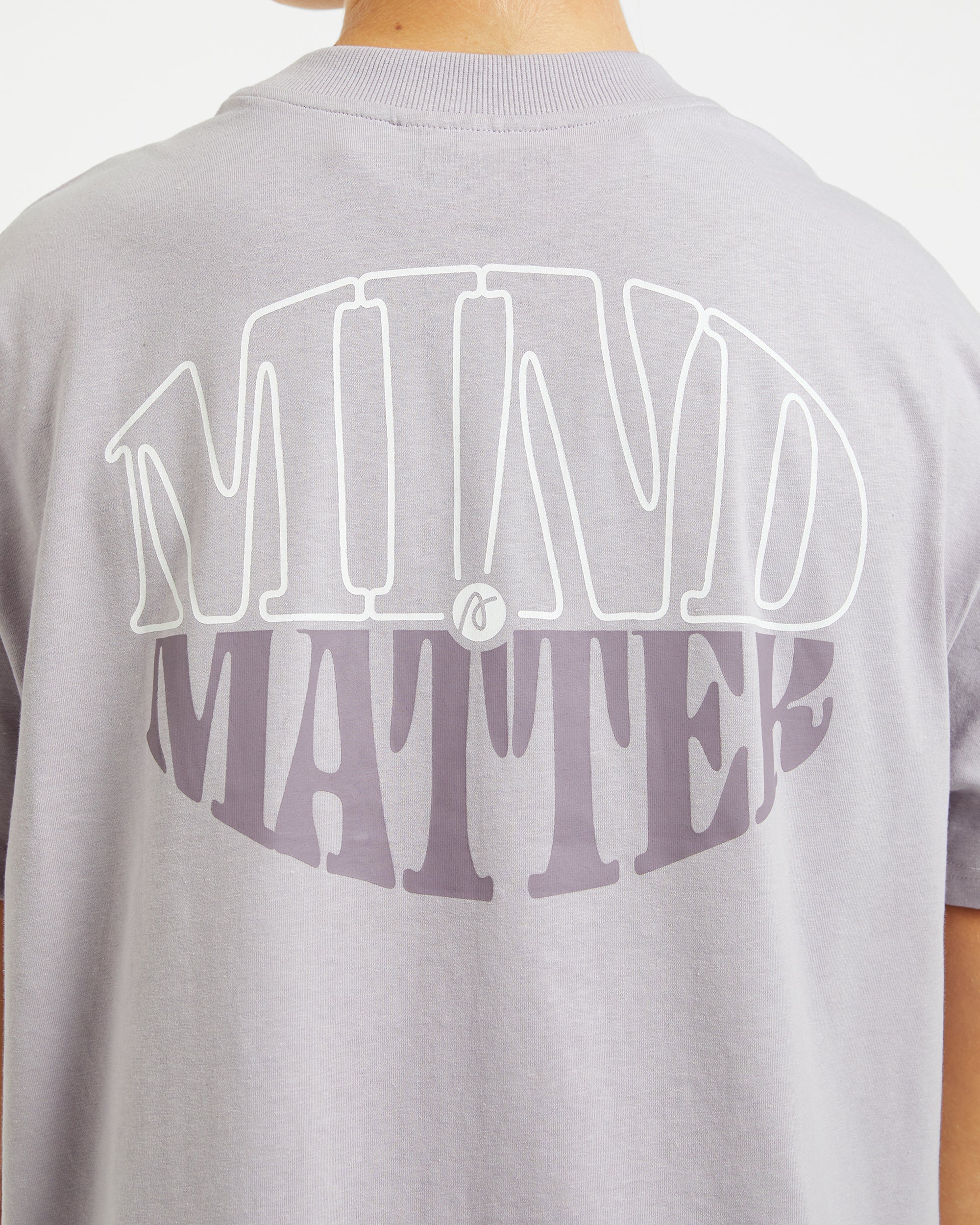 Mind Over Matter Oversized T Shirt - Purple - Image 6
