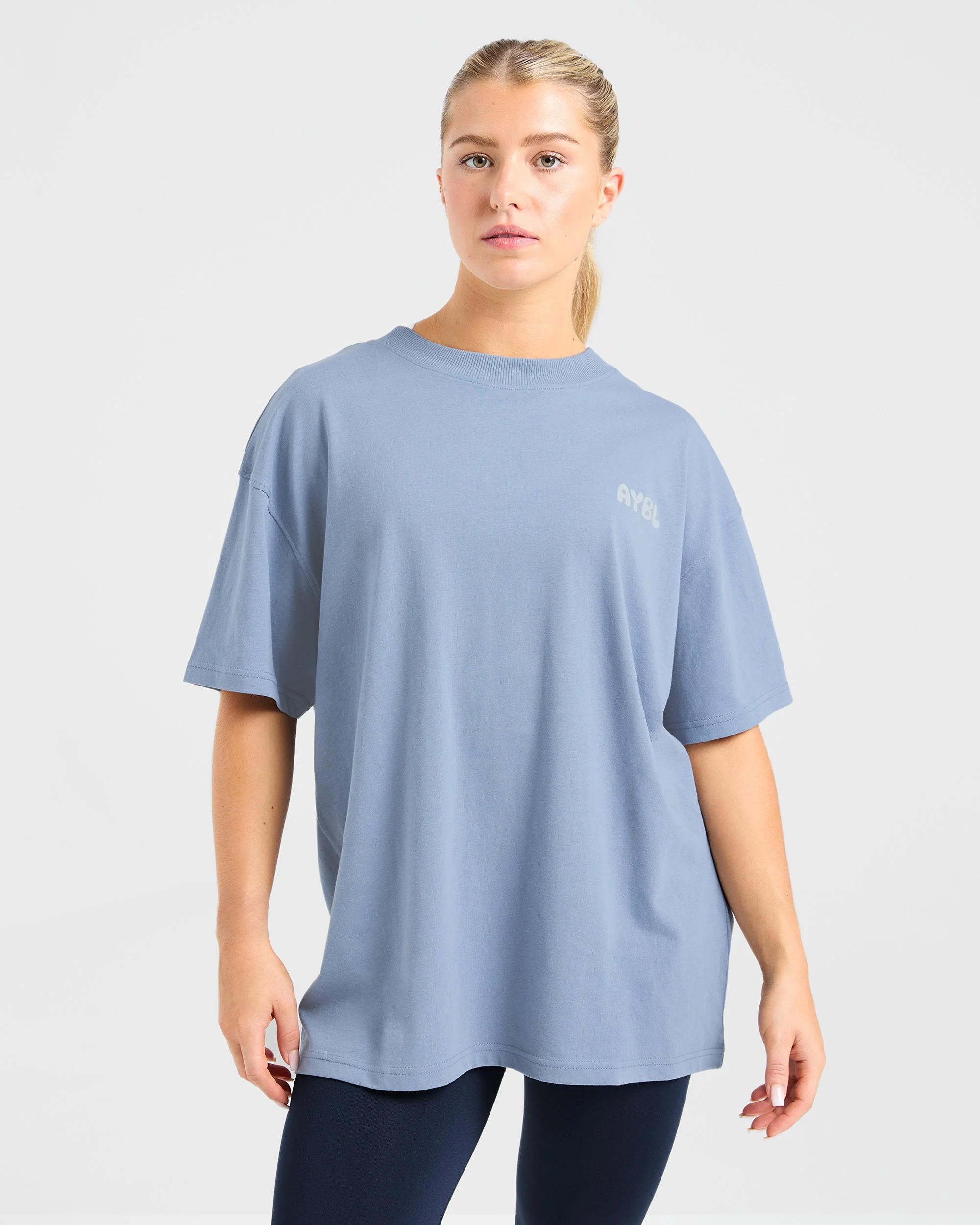 Mind Over Matter V2 Oversized T Shirt - Blue - Image 2