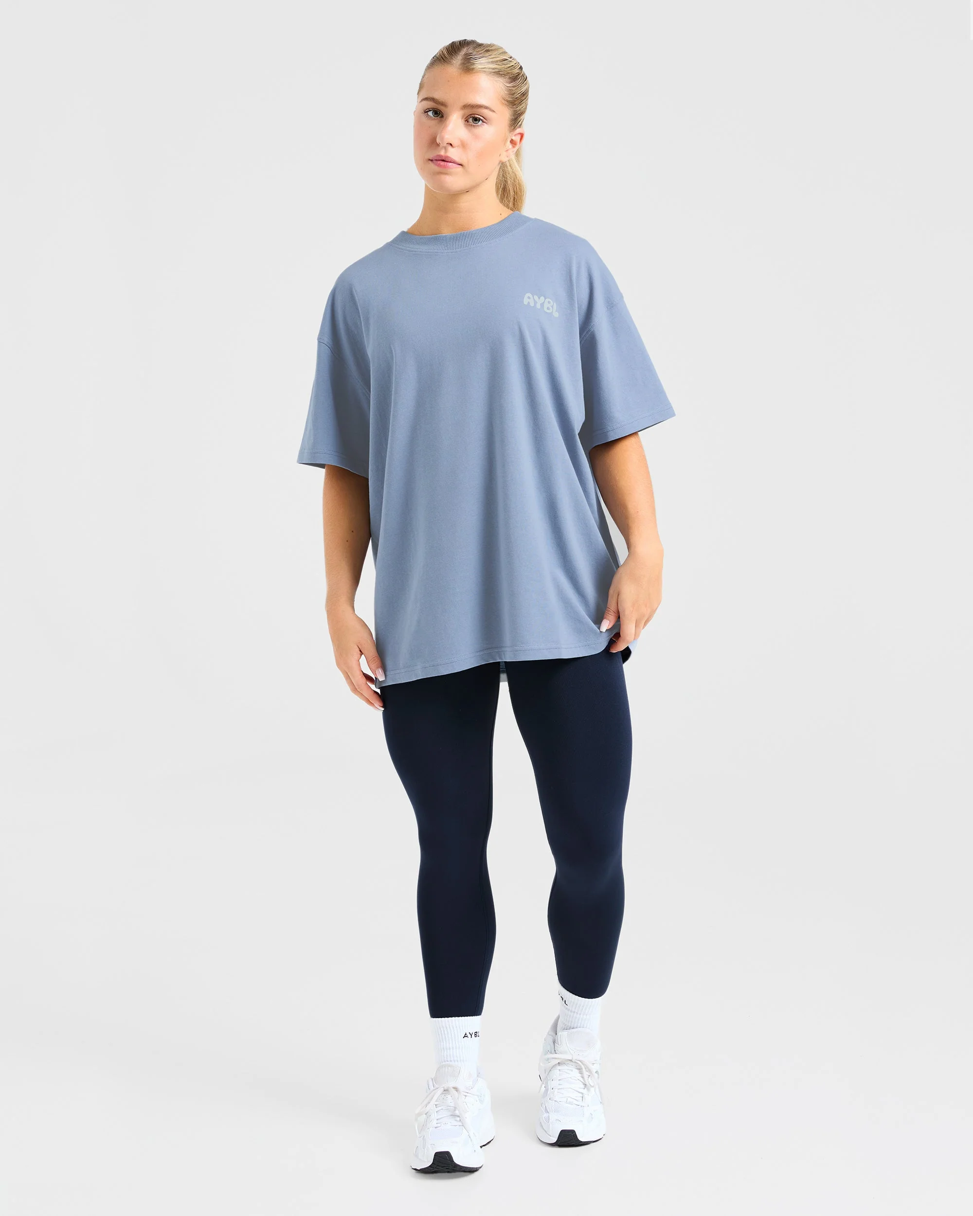 Mind Over Matter V2 Oversized T Shirt - Blue - Image 4