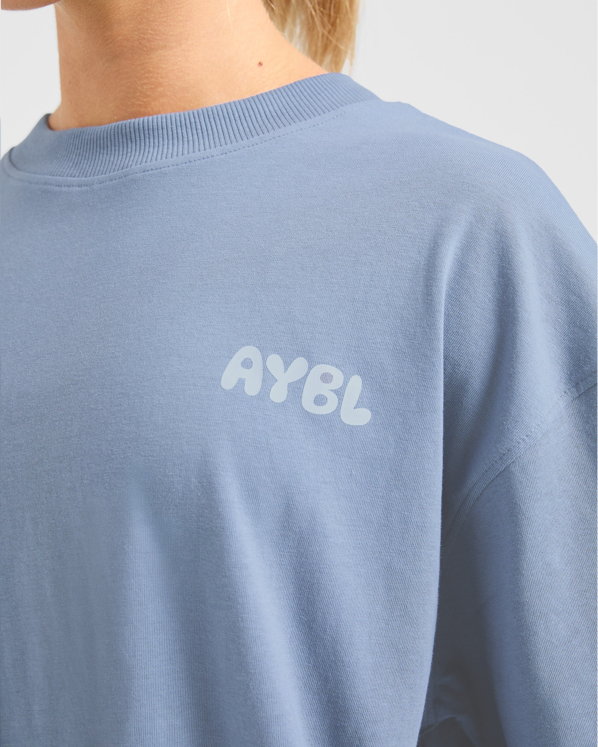 Mind Over Matter V2 Oversized T Shirt - Blue - Image 5