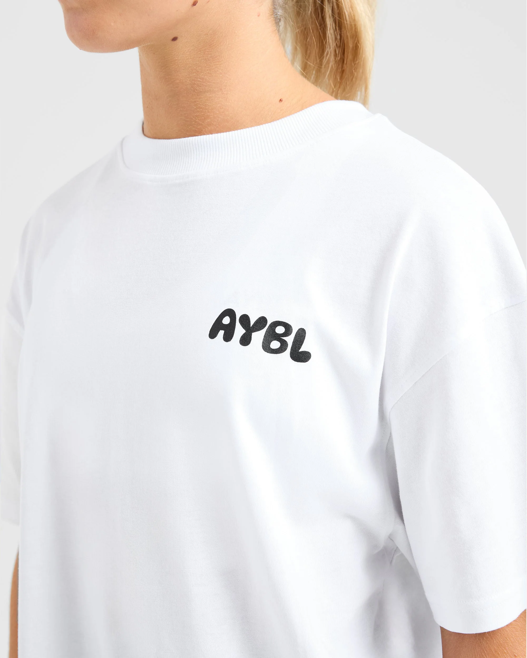Mind Over Matter V2 Oversized T Shirt - White - Image 5