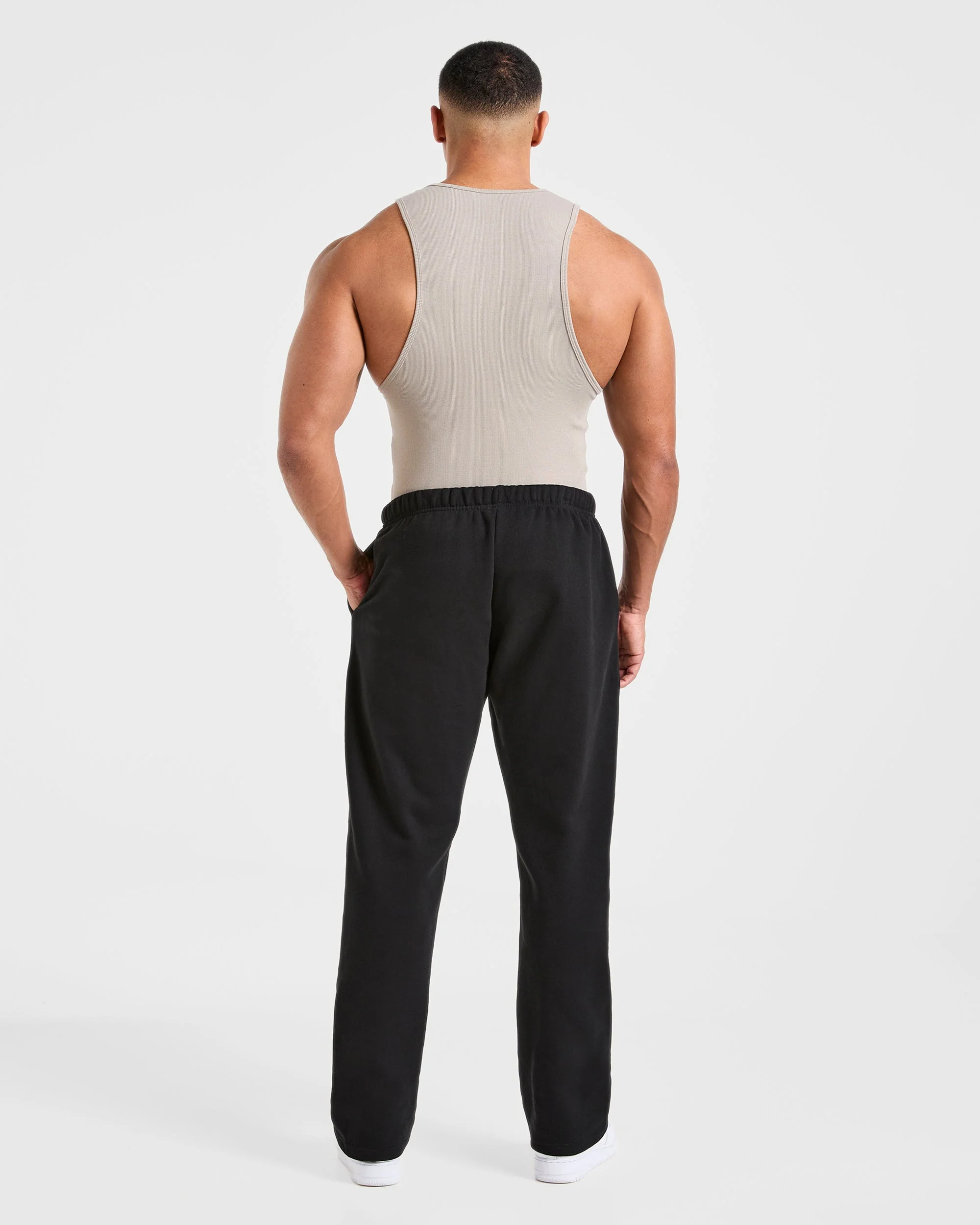 Muscle Ribbed Tank - Cloud Grey - Image 4