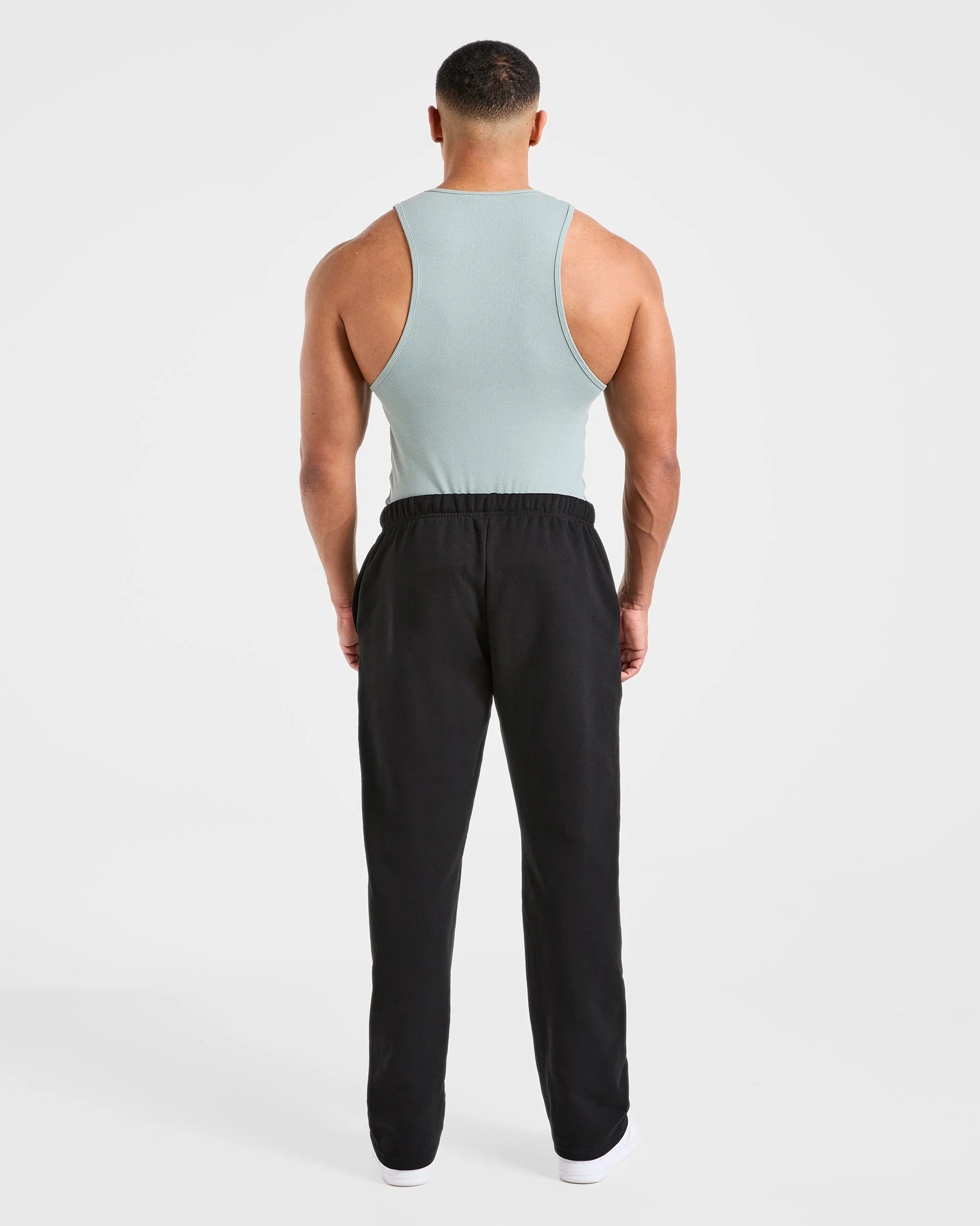 Muscle Ribbed Tank - Stone Blue - Image 4